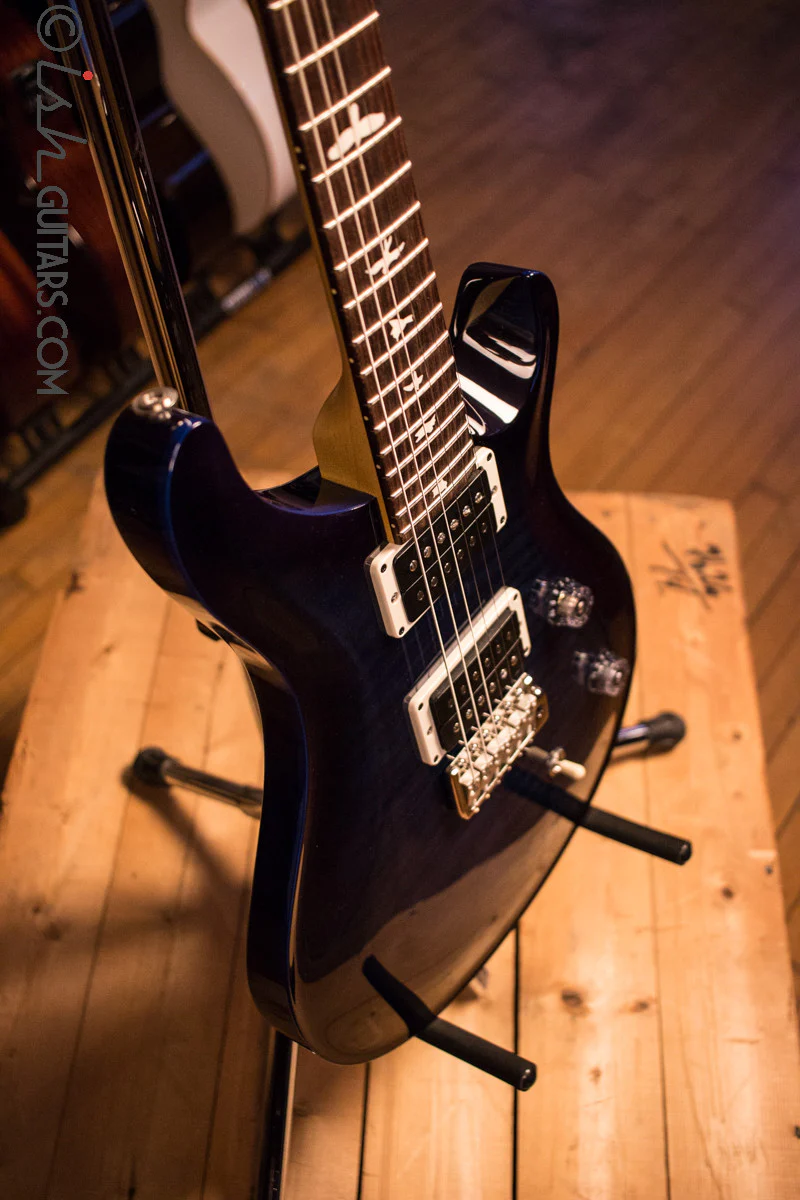 Paul Reed Smith PRS CE Custom Color Whale Blue Smokeburst with Blue Binding - Image 9