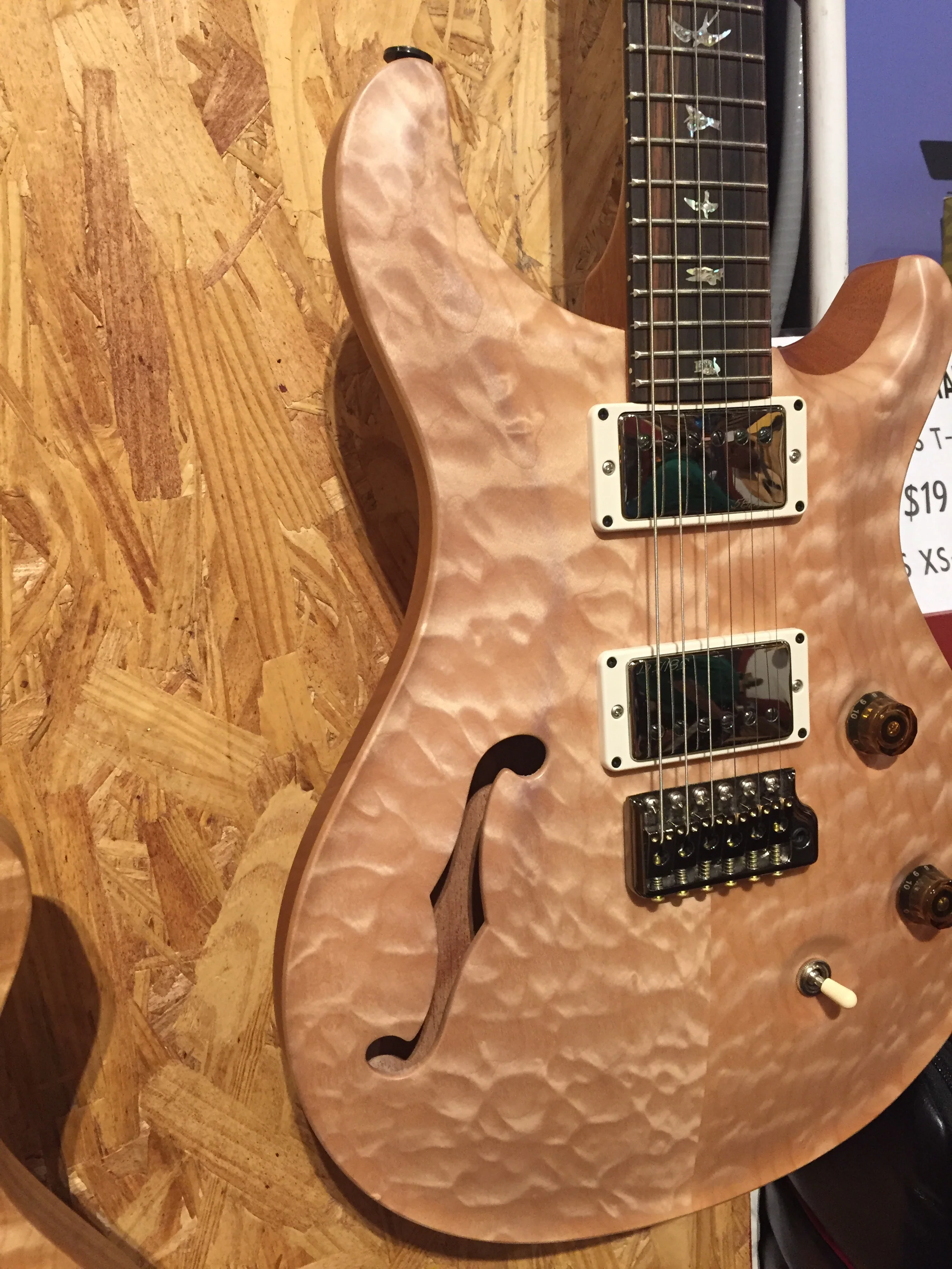 Paul Reed Smith PRS Custom 24 Semi-Hollow Wood Library Quilt Top Natural - Image 10