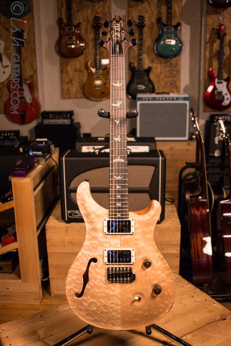 Paul Reed Smith PRS Custom 24 Semi-Hollow Wood Library Quilt Top Natural - Image 2