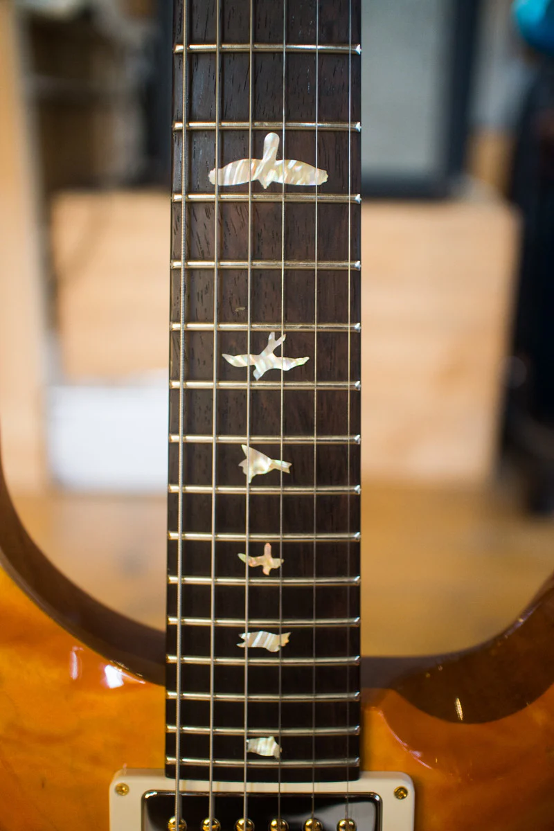 Paul Reed Smith PRS Custom 24 Wood Library Quilt 2013 Fade Brazilian Rosewood Fretboard - Image 4