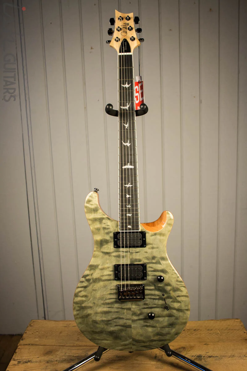 Paul Reed Smith PRS Mark Holcomb SE Quilted Maple Trampas Green Ish Guitars Exclusive #16 - Image 2