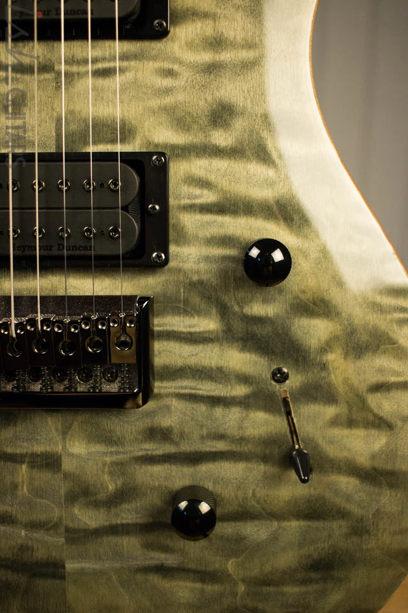 Paul Reed Smith PRS Mark Holcomb SE Quilted Maple Trampas Green Ish Guitars Exclusive #16 - Image 4