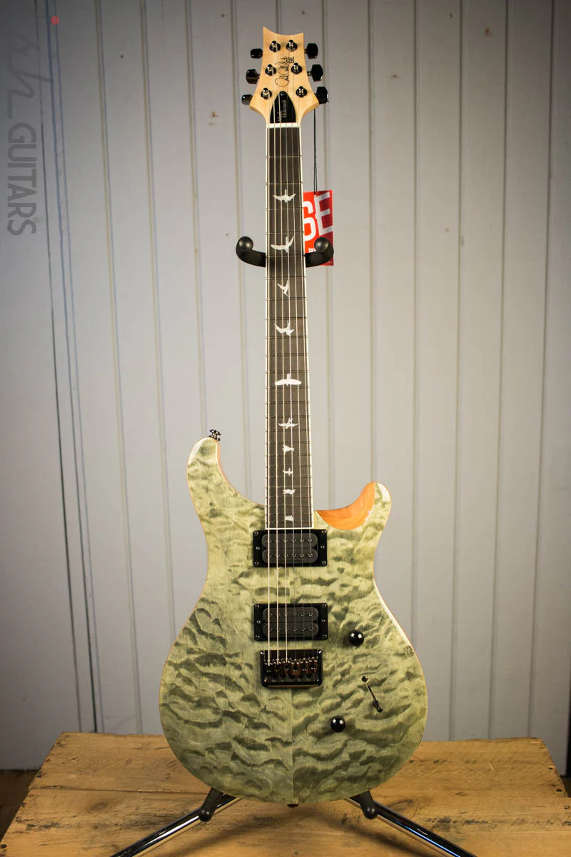 Paul Reed Smith PRS Mark Holcomb SE Quilted Maple Trampas Green Ish Guitars Exclusive #8 - Image 2