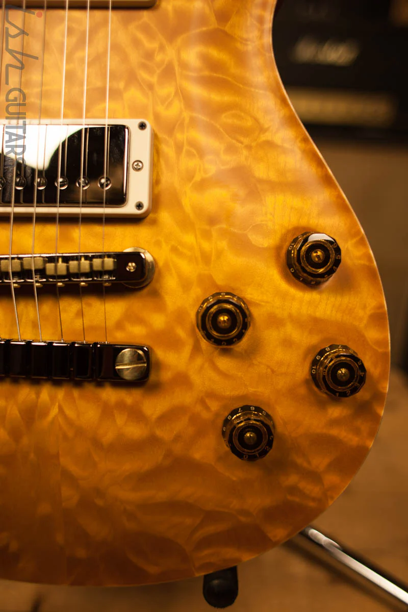 Paul Reed Smith PRS B-Stock McCarty 594 Semi-Hollow Wood Library Korina Neck Ebony Fretboard Korina Back  Faded McCarty Sunburst Satin Finish - Image 4