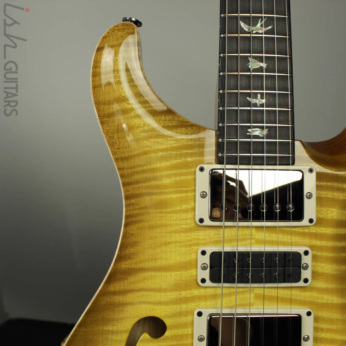 Paul Reed Smith PRS Special 22 Semi-Hollow Wood Library Artist Top Swamp Ash Back Livingston Lemondrop - Image 3