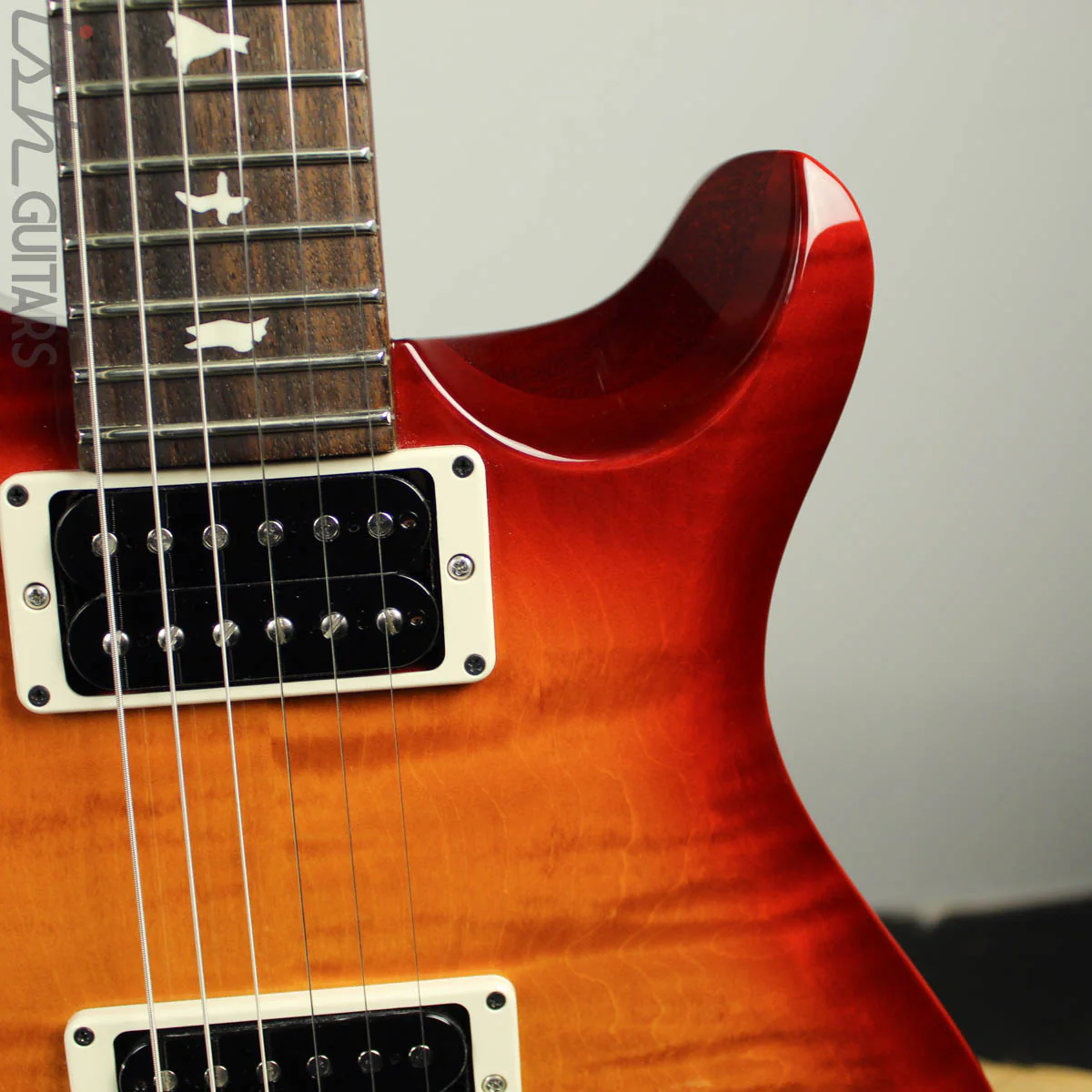 Paul Reed Smith S2 Custom 22 Semi-Hollow Dark Cherry Sunburst - Image 3
