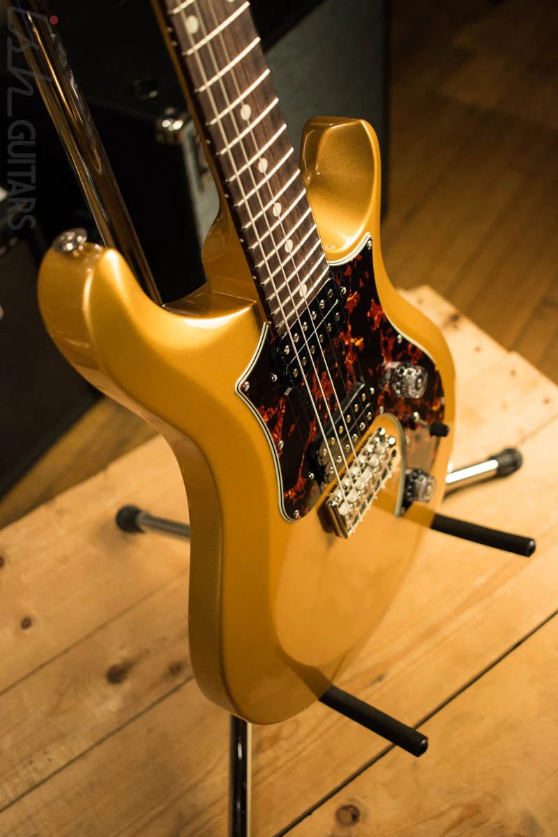 2018 Paul Reed Smith S2 Standard 24 Custom Gold w/ Tortoise Shell Pickguard - Image 6