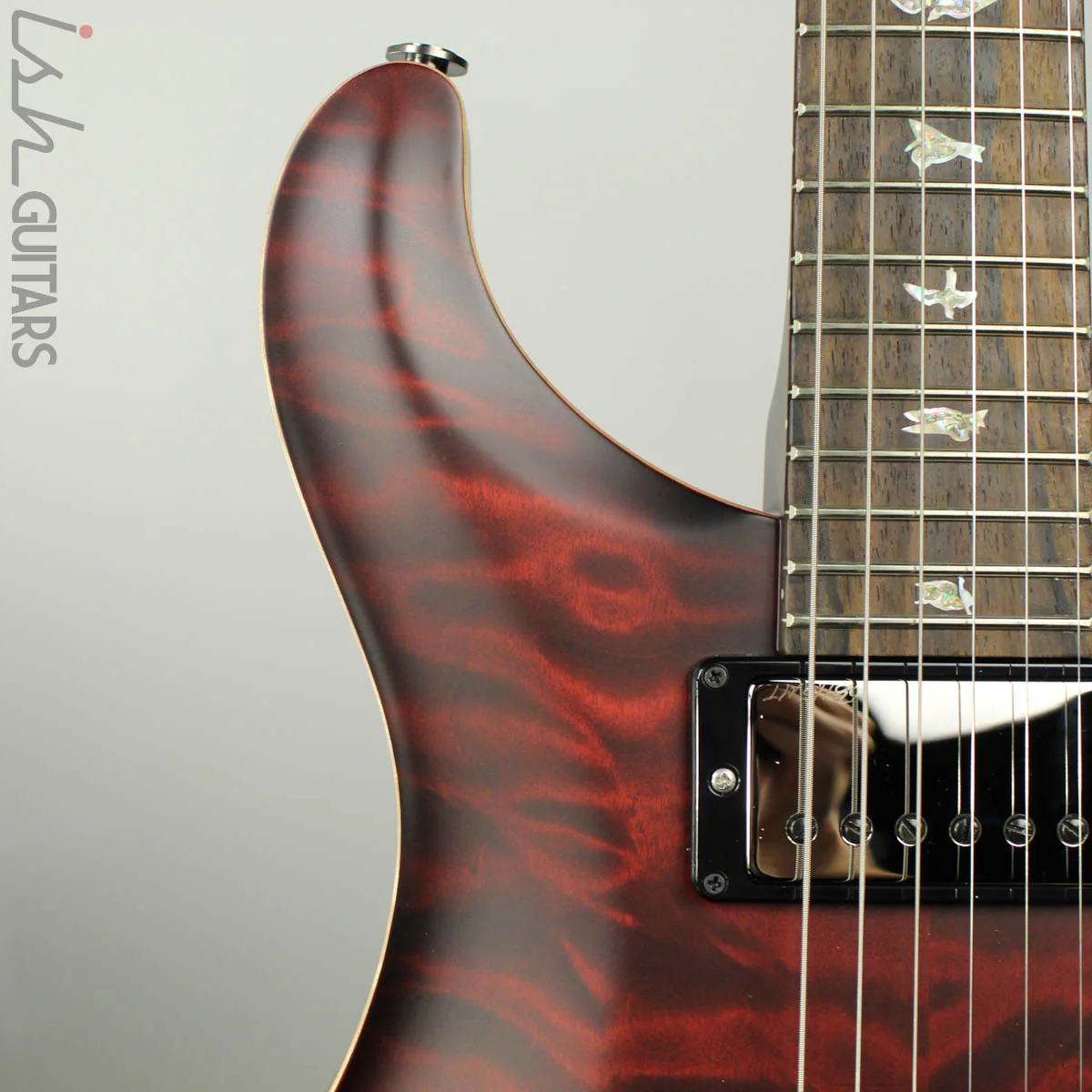 Paul Reed Smith Wood Library Custom 24-08 Satin Red Tiger Quilted Maple Top - Image 3