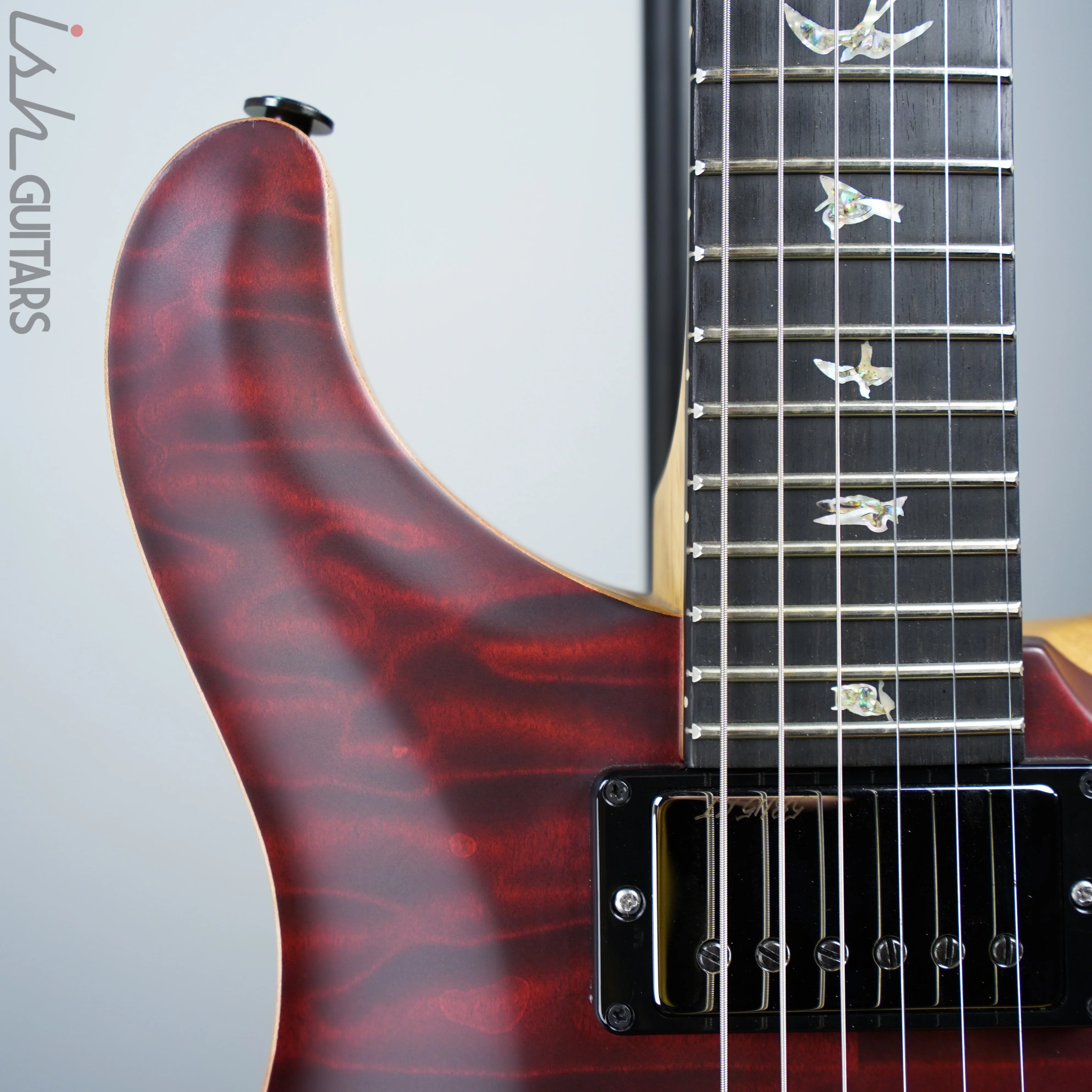 2018 Paul Reed Smith Wood Library Custom 24-08 Satin Red Tiger Quilted Maple Top Korina Body and Neck - Image 3