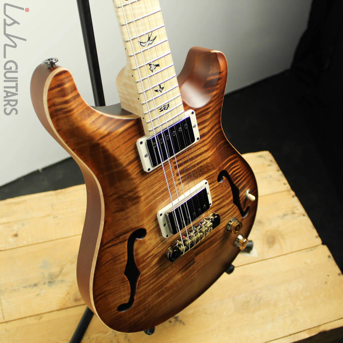 Paul Reed Smith Wood Library Hollowbody I 10 Top Copperhead Burst - Image 7