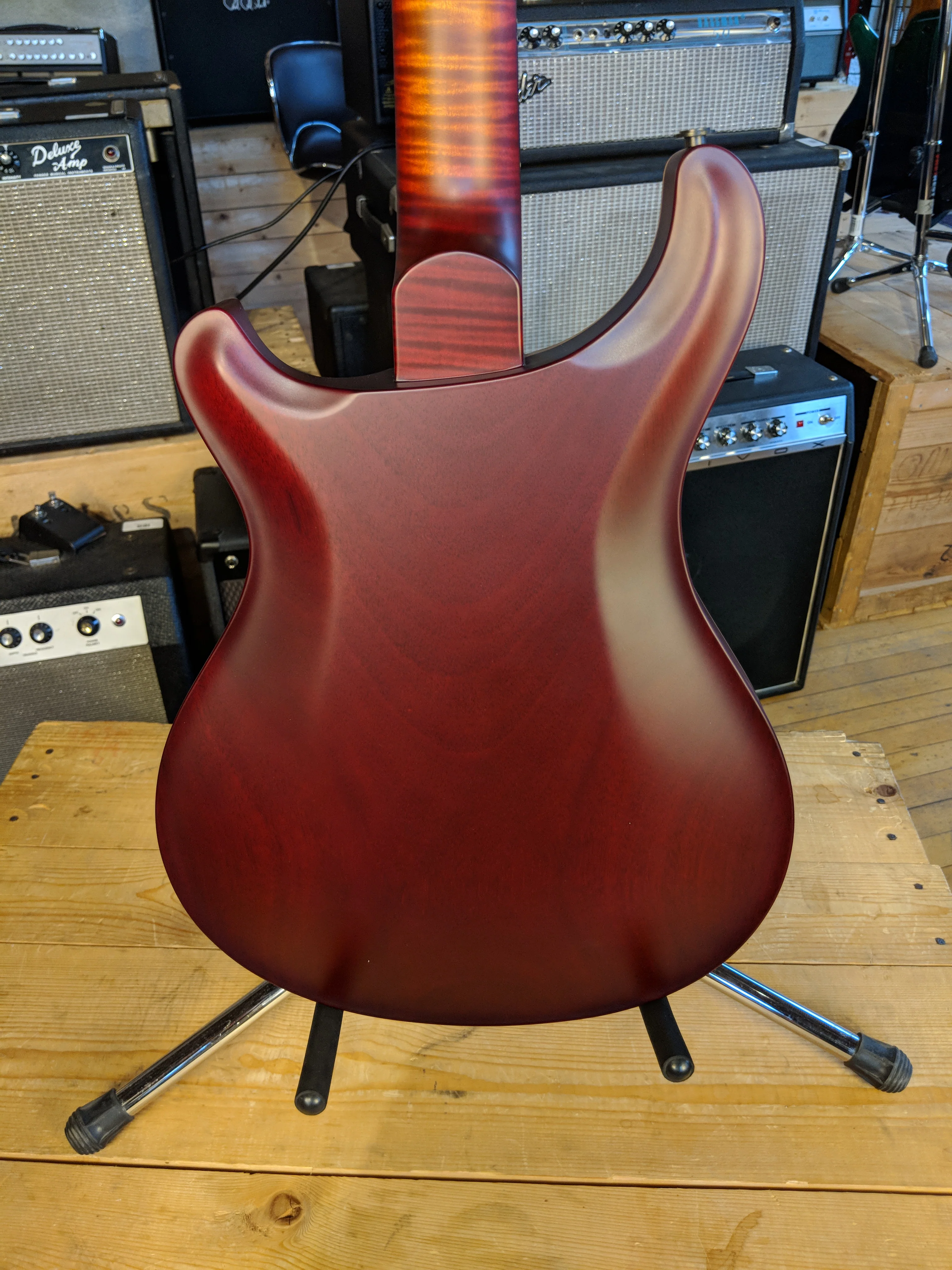 Paul Reed Smith Wood Library Hollowbody I Dark Cherry Sunburst w/ Matching Flamed Neck - Image 7