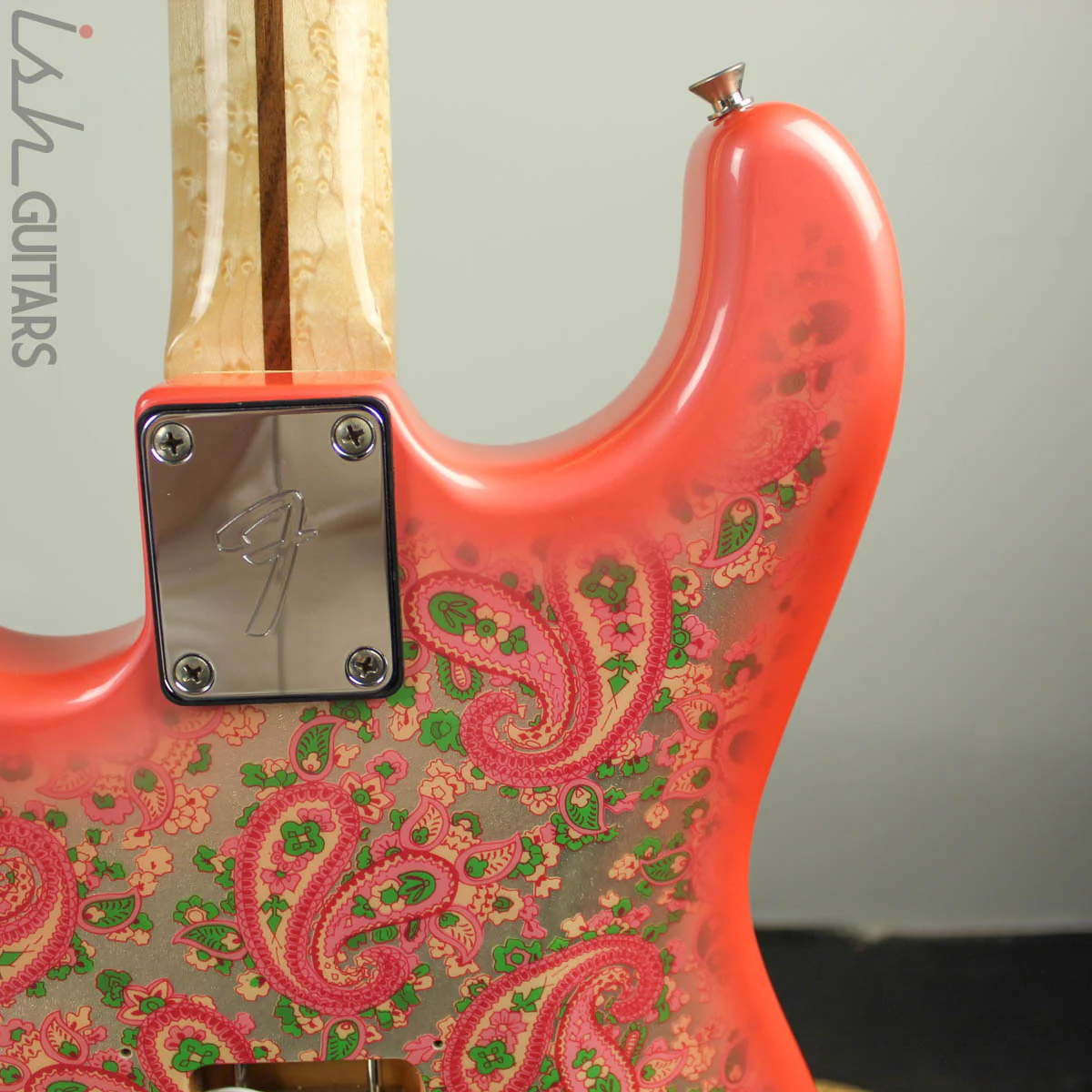 1990s/2000s CIJ Fender Pink Paisley Stratocaster Warmoth Neck Strat Electric Guitar - Image 10