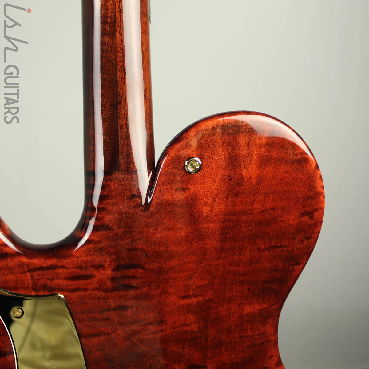 NAMM 2018 Jens Ritter The Third Rose Princess Isabella Guitar Quilted Maple 24K Gold Inlays - Image 11