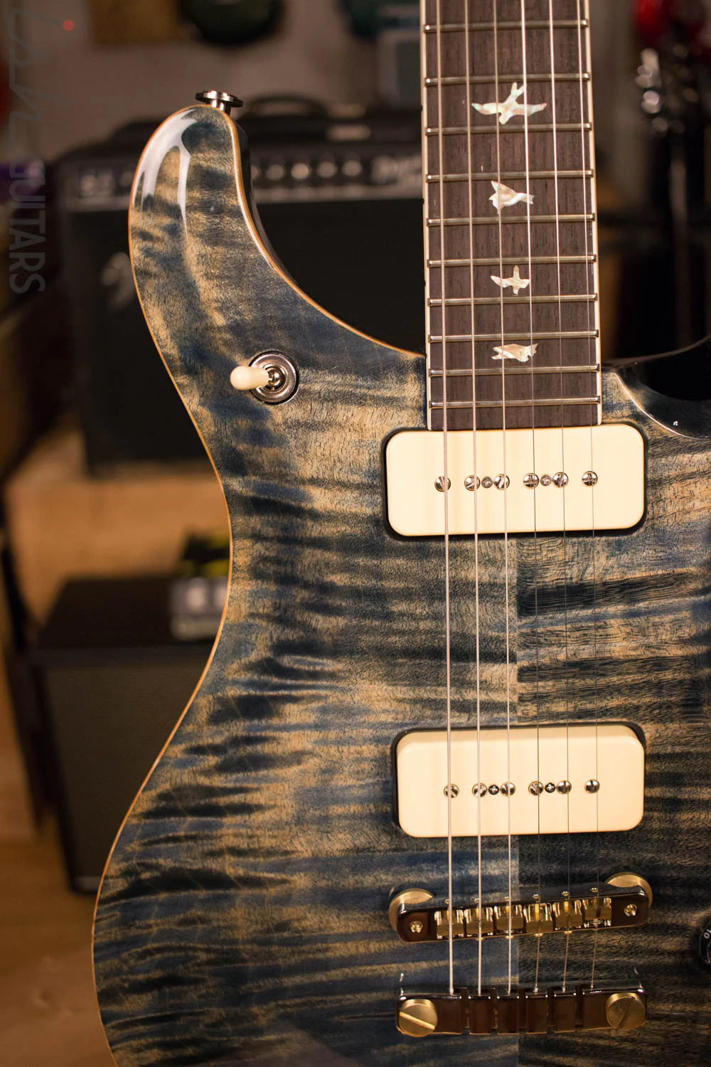 Paul Reed Smith McCarty 594 Soapbar 10 Top Limited Edition Faded Whale Blue - Image 3