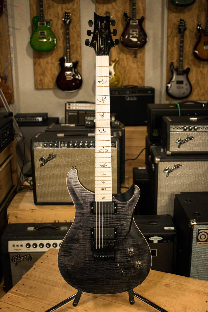 Paul Reed Smith PRS 2018 Dustie Waring "Floyd" CE24 Limited Edition Grey Black Satin B-stock - Image 2