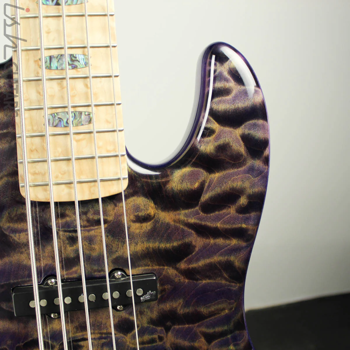 NAMM 2018 USA Spector Coda Deluxe 5 String XL Bass Guitar Ultra Violet - Image 3
