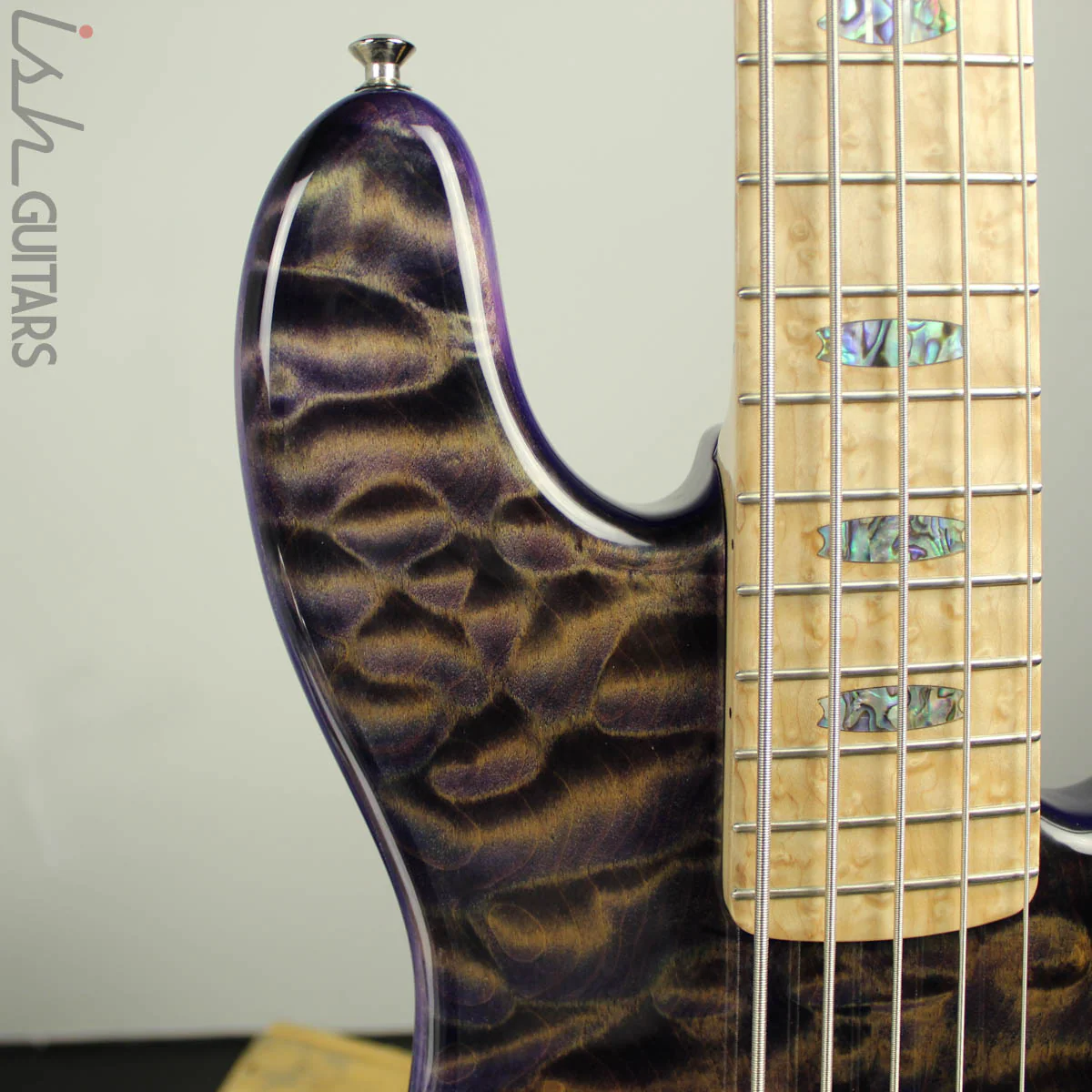 NAMM 2018 USA Spector Coda Deluxe 5 String XL Bass Guitar Ultra Violet - Image 5