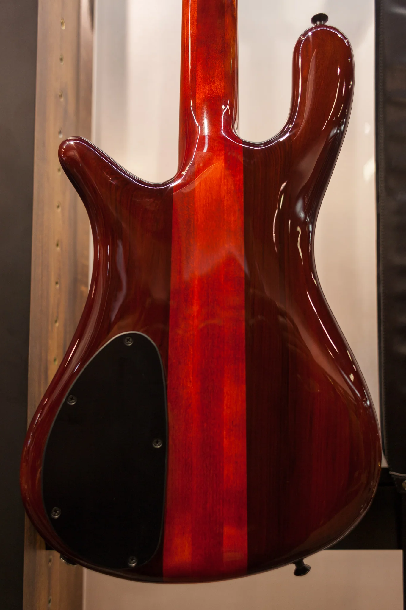 ON-HOLD - NAMM 2018 USA Spector NS-2 Inferno Red Buckeye Burl Bass Guitar - Image 5