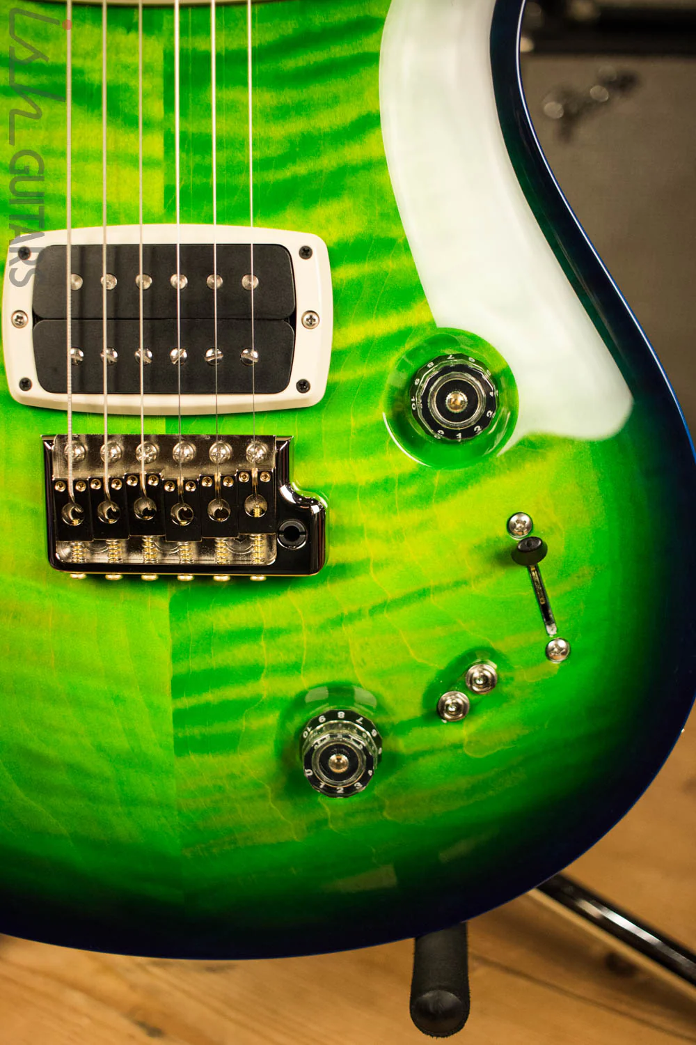 Paul Reed Smith PRS 408 Rare Custom Color Green Blue Burst Electric Guitar - Image 4