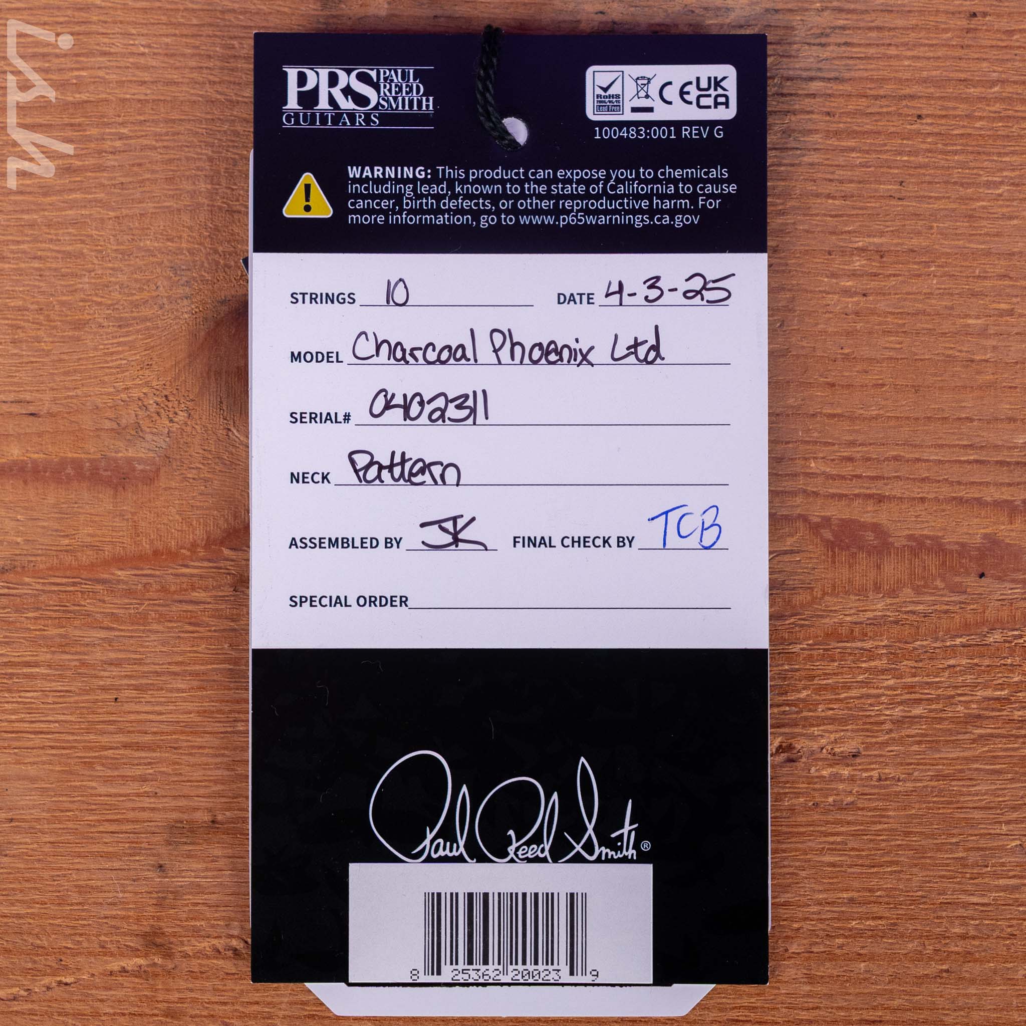 PRS 40th Anniversary Charcoal Phoenix Limited Edition - Image 15
