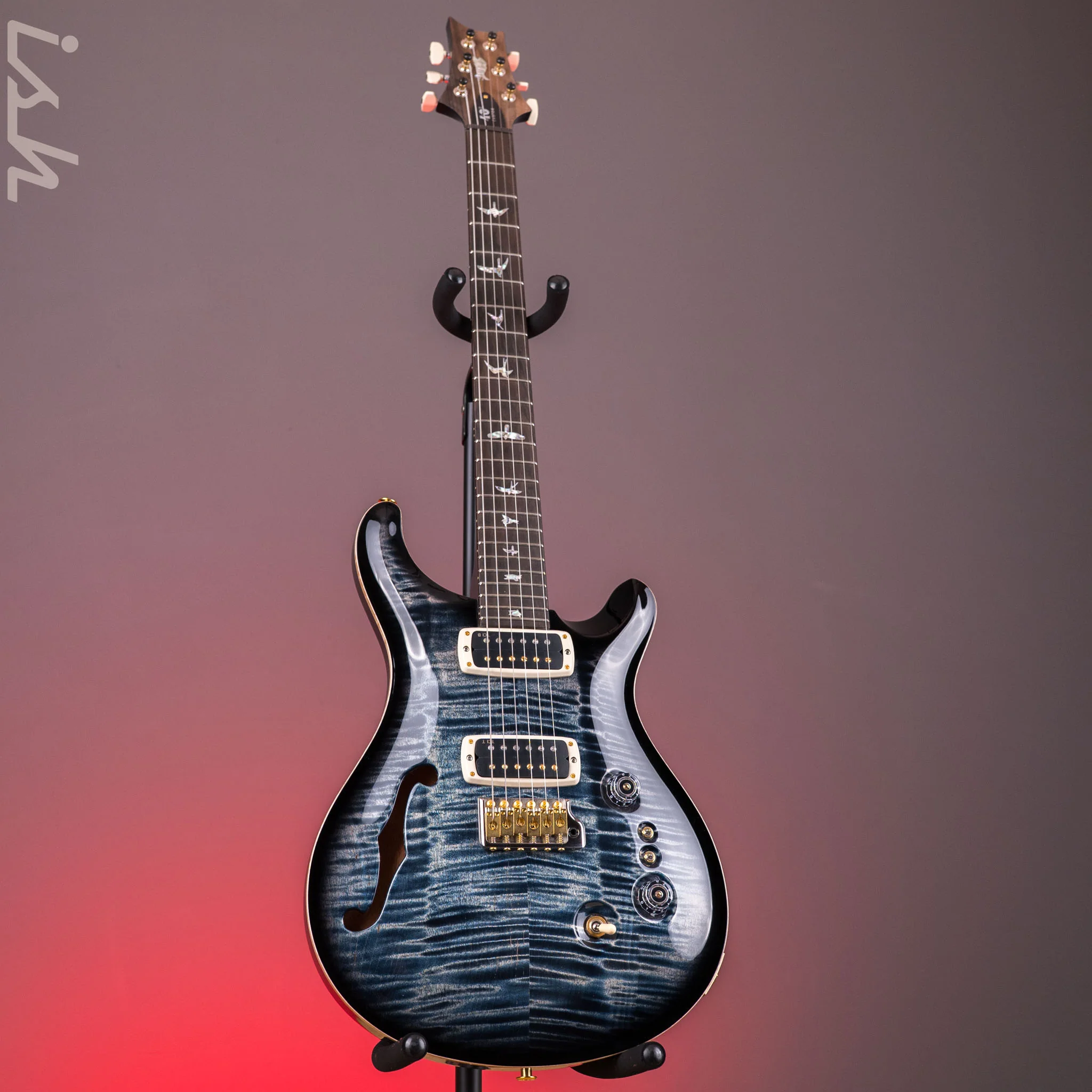 PRS 40th Anniversary Custom 24-08 Semi-Hollow Faded Whale Blue Smokeburst - Image 2