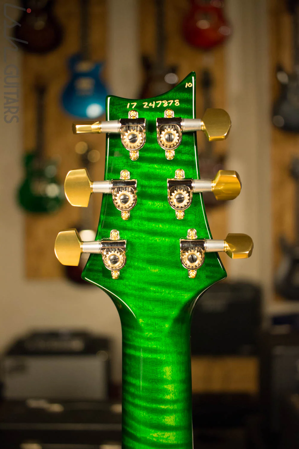 2017 Paul Reed Smith PRS Custom 24 Flamed Maple Neck! 10 Top Eriza Verde - Image 9