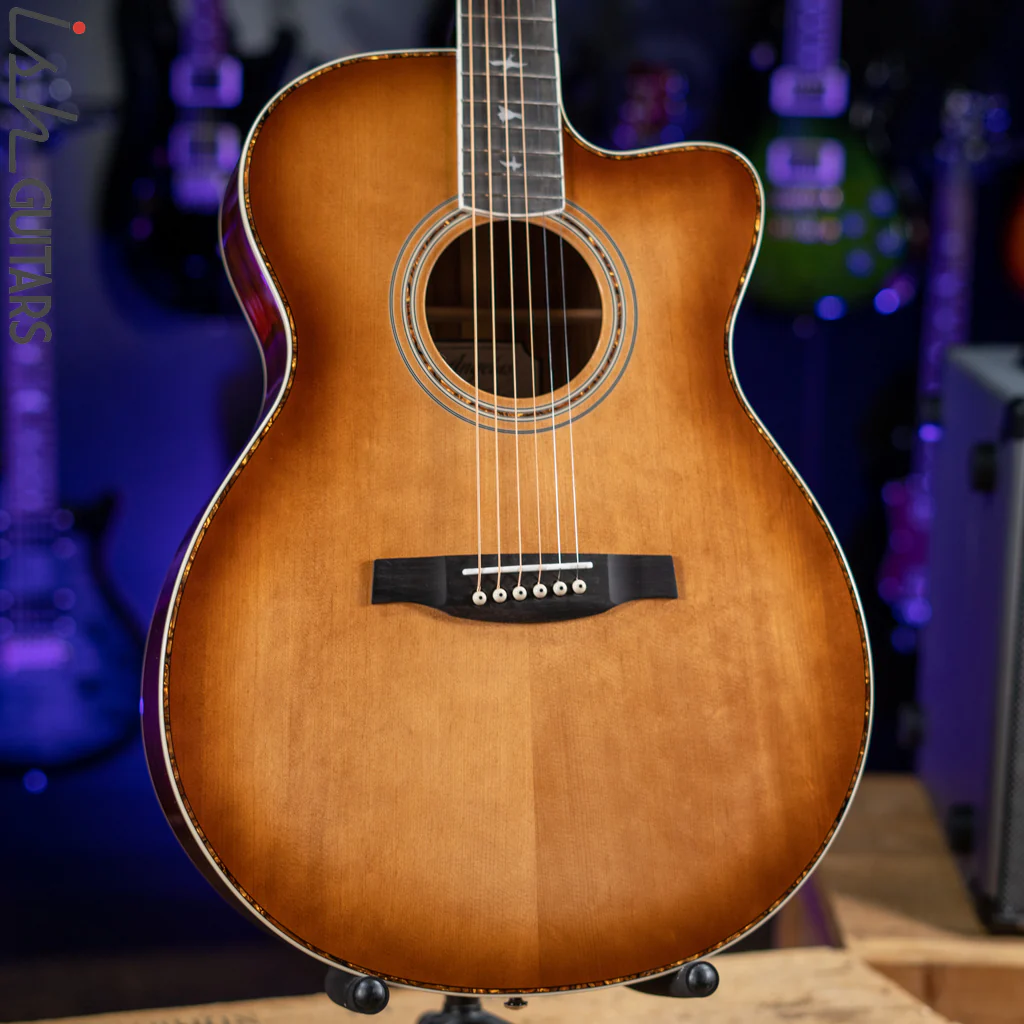 PRS Angelus A40E Acoustic-Electric Guitar Tobacco Sunburst - Image 2
