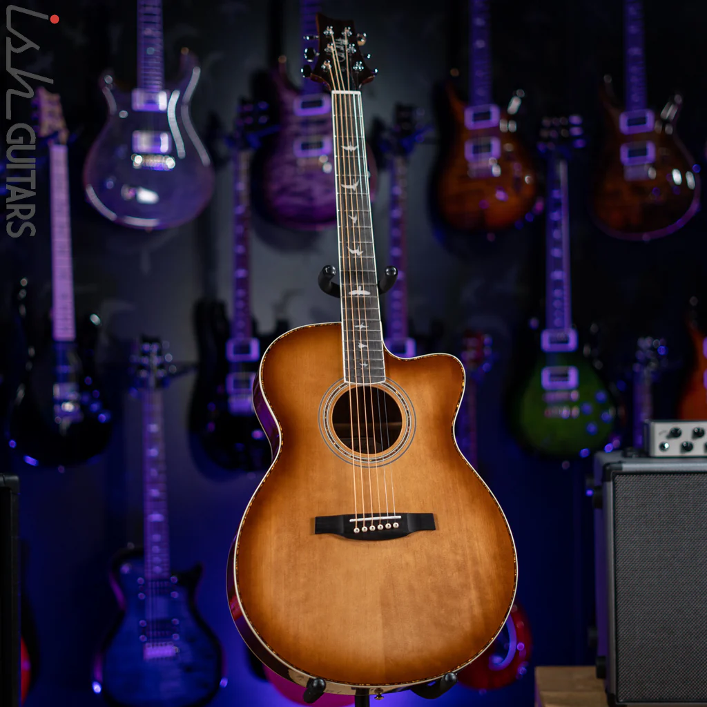 PRS Angelus A40E Acoustic-Electric Guitar Tobacco Sunburst - Image 3