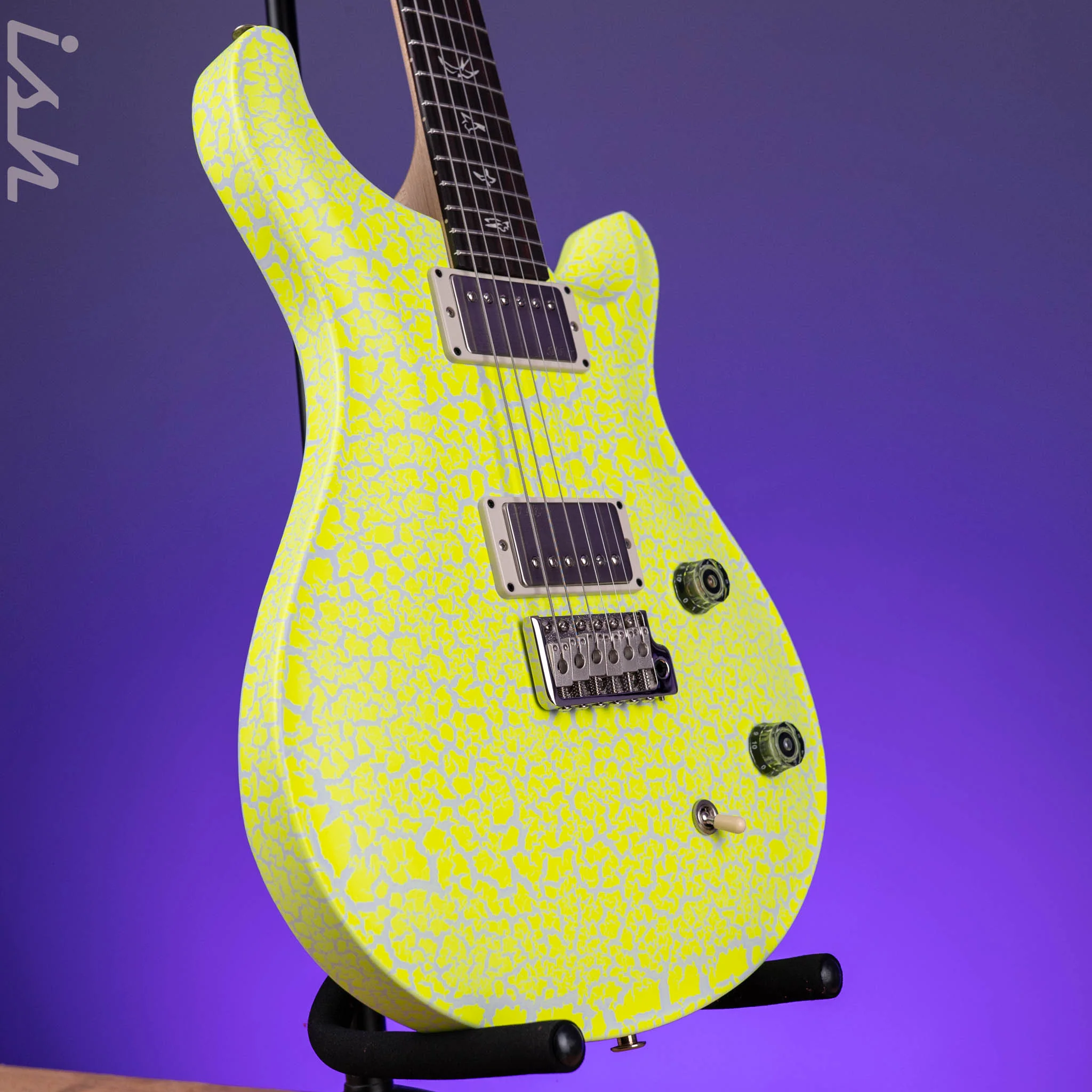 PRS CE 22 Neon Yellow Crackle Sprayer's Choice - Image 3