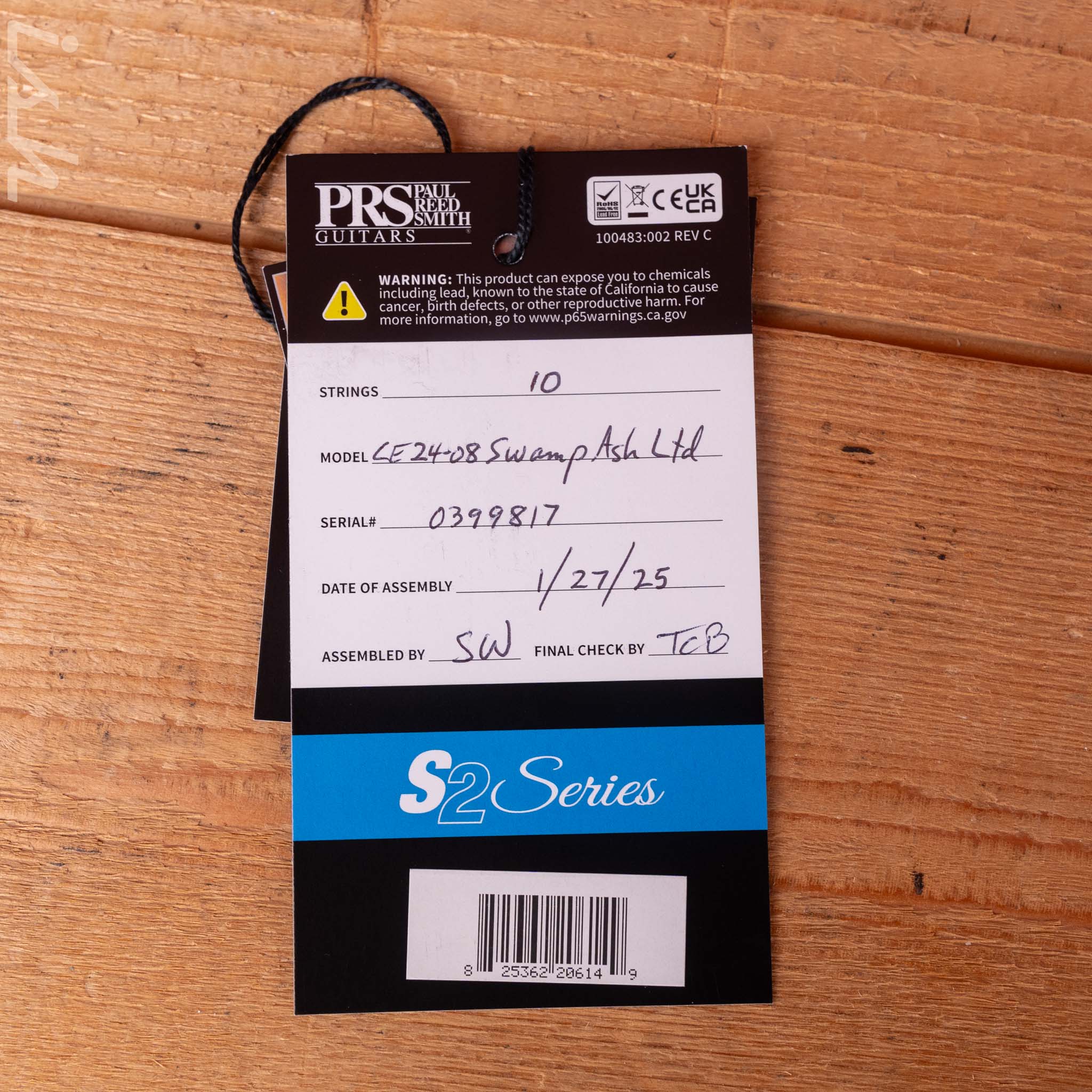 PRS CE 24-08 Swamp Ash Limited Edition Frost Blue Metallic - Image 12