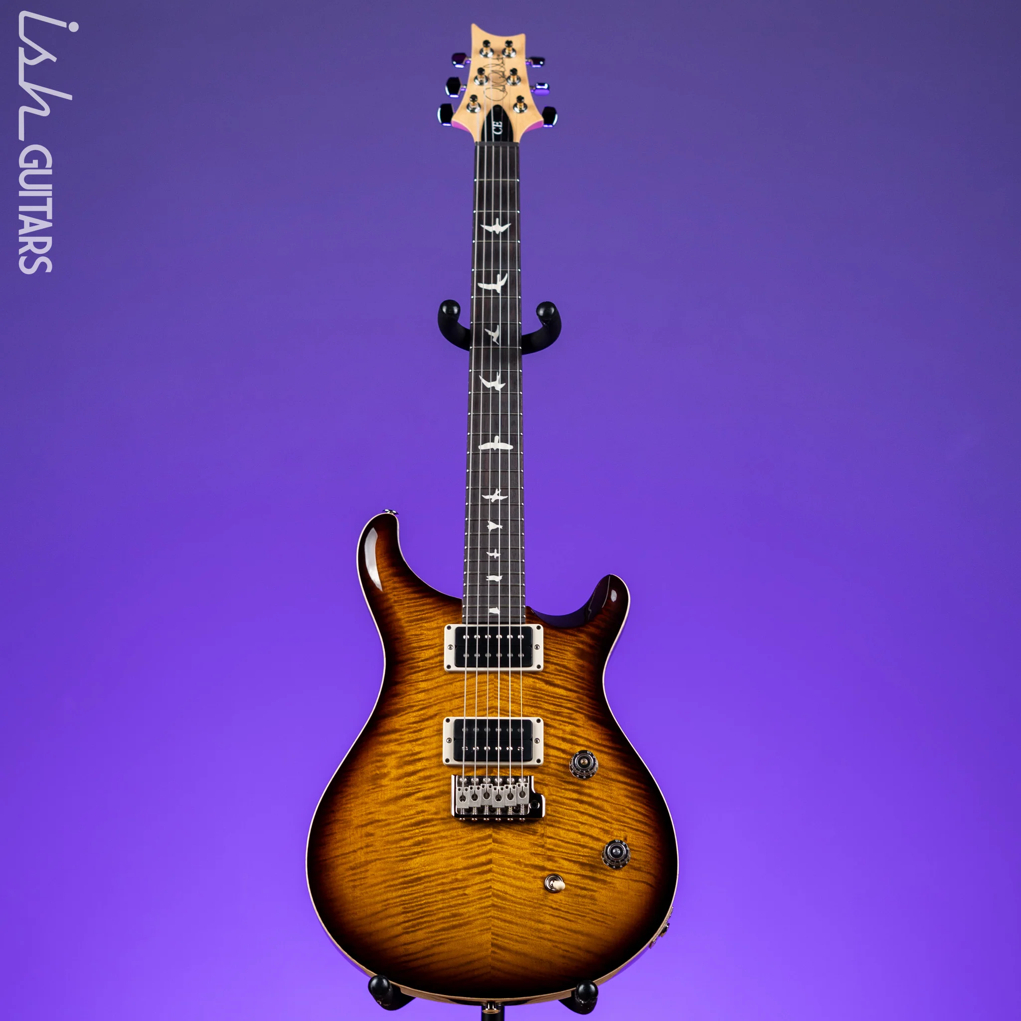 PRS CE 24 Electric Guitar Black Amber - Image 2