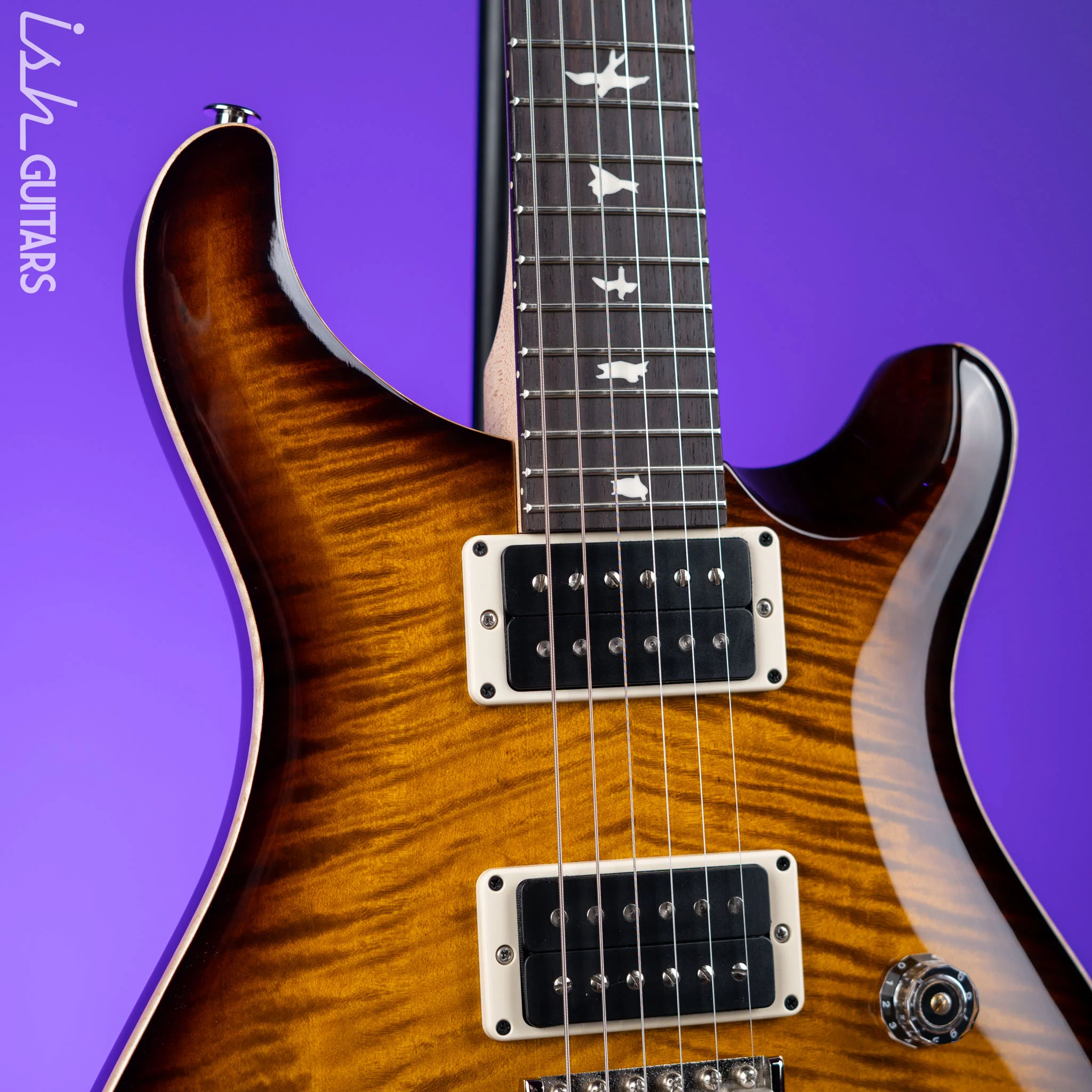 PRS CE 24 Electric Guitar Black Amber - Image 3