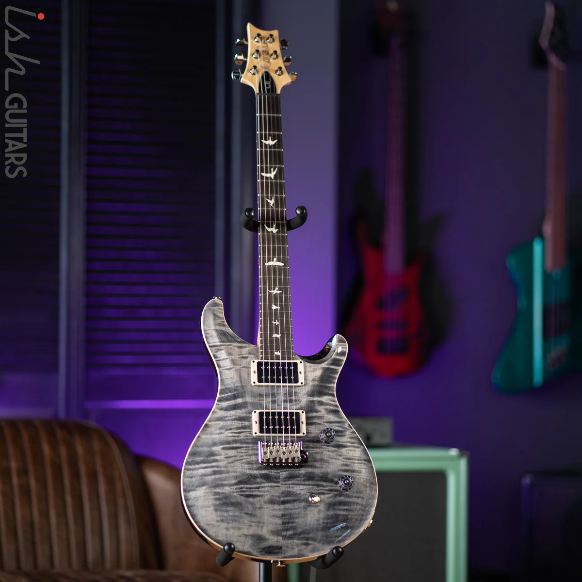 PRS CE 24 Faded Grey Black Electric Guitar - Image 2