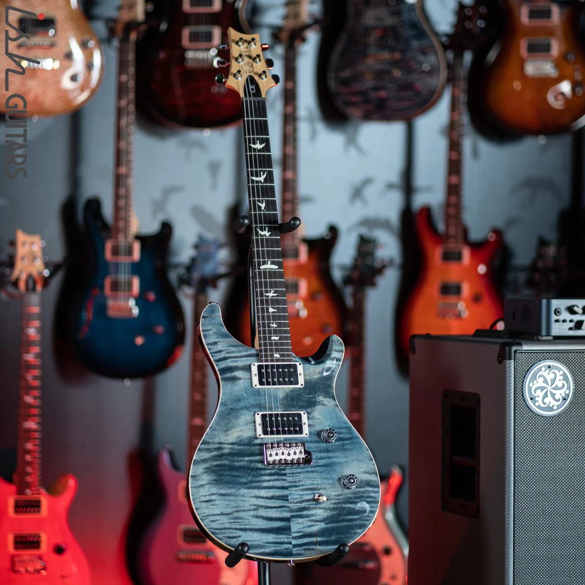 PRS CE 24 Faded Whale Blue Electric Guitar - Image 2