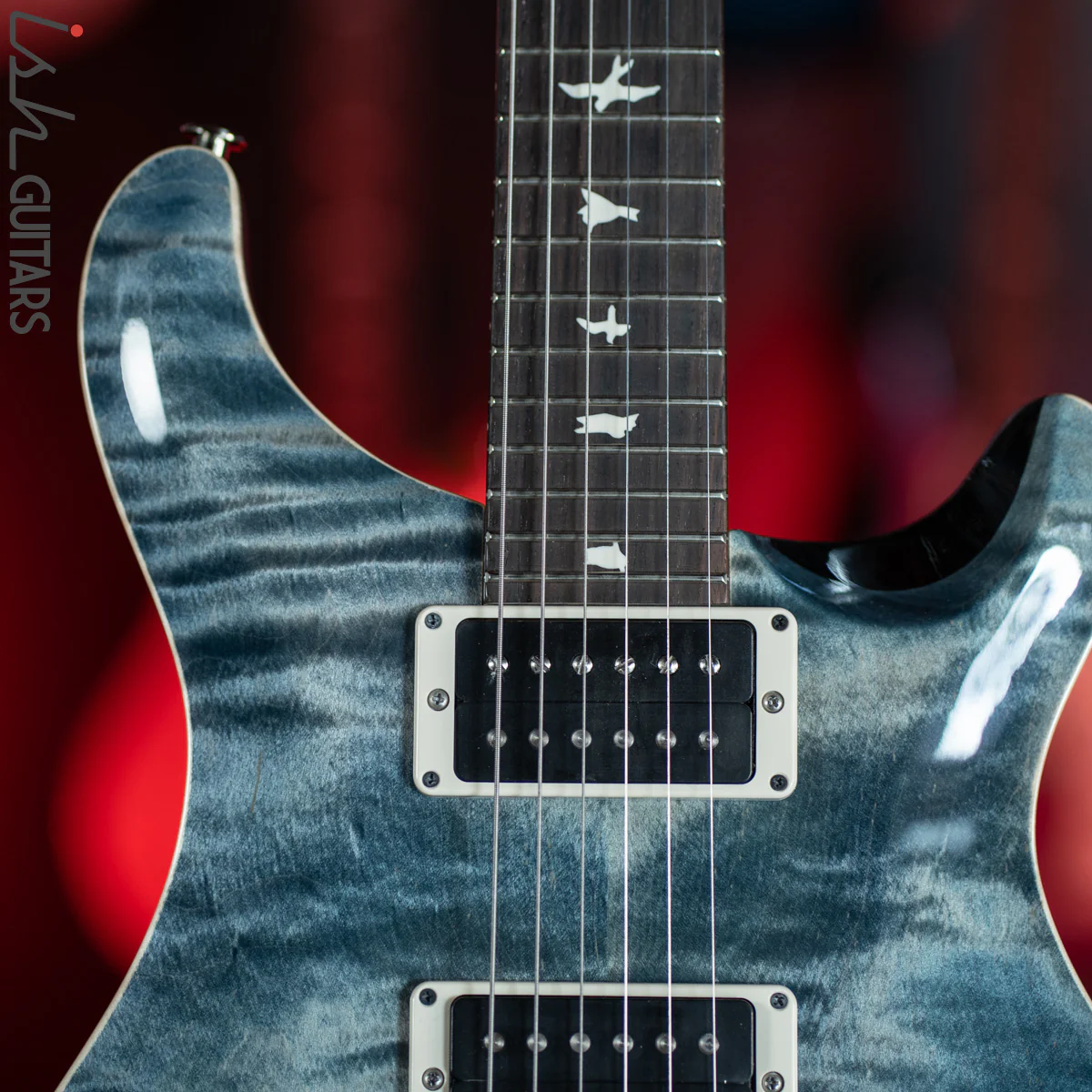 PRS CE 24 Faded Whale Blue Electric Guitar - Image 3