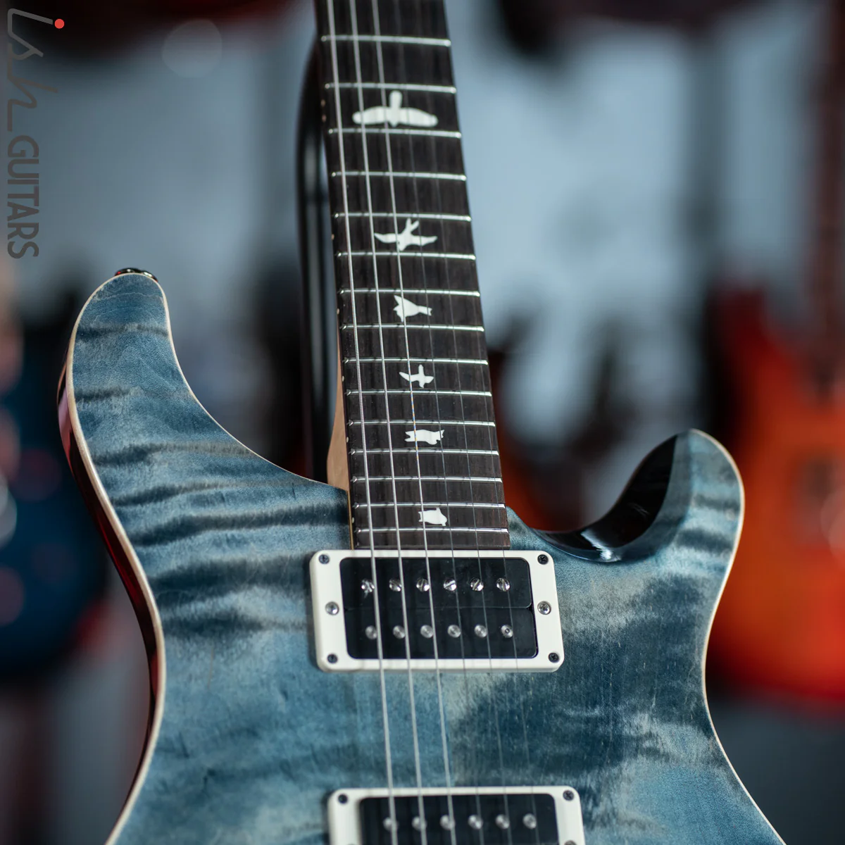 PRS CE 24 Faded Whale Blue Electric Guitar - Image 5