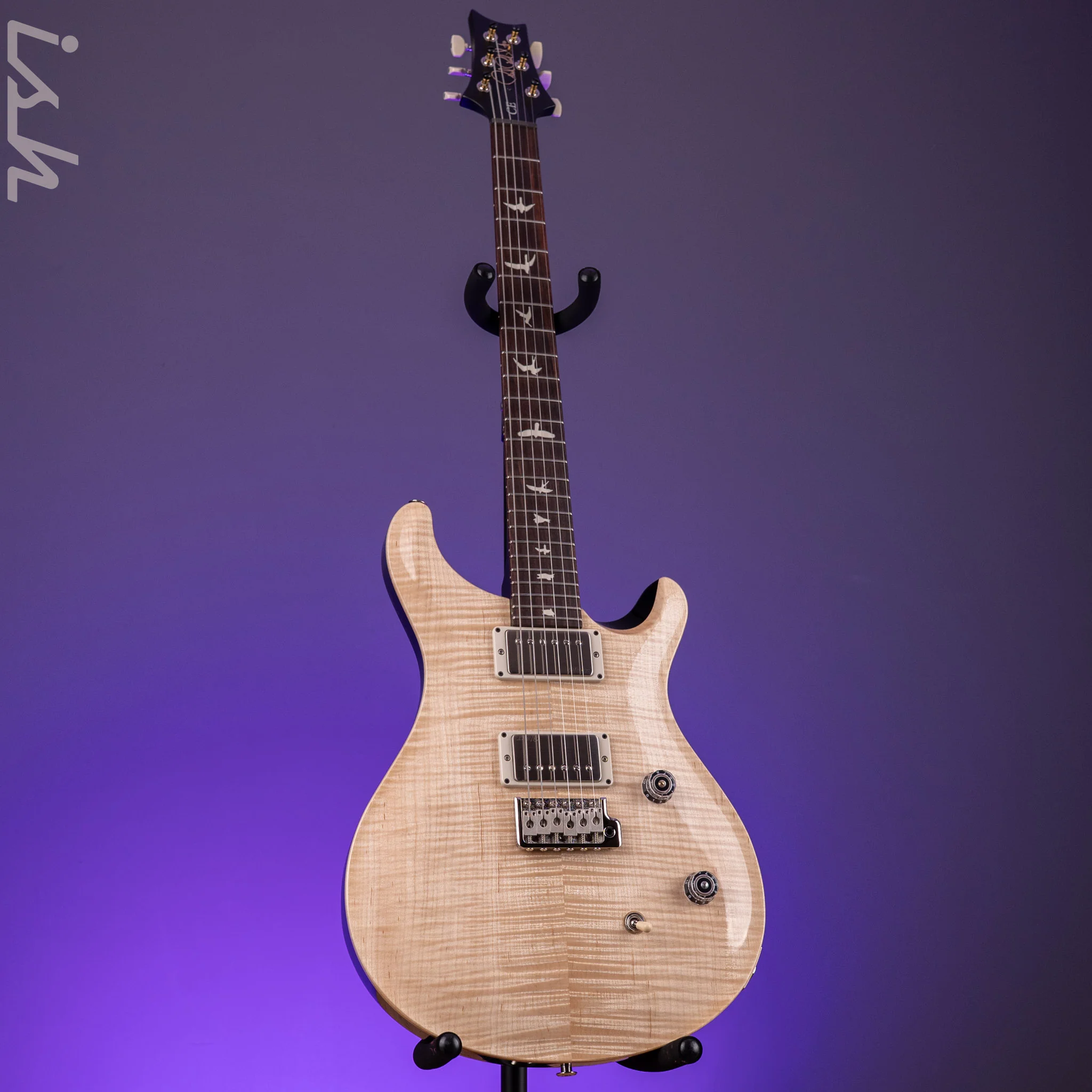 PRS CE 24 Natural Painted Black Satin Neck Demo - Image 2