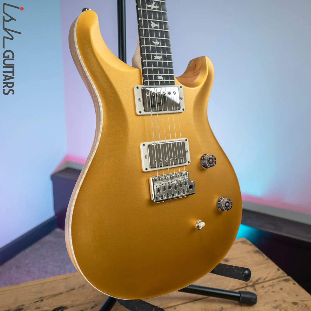 PRS CE 24 Satin Nitro 57/08 Ebony Fretboard Gold Top - Image 5