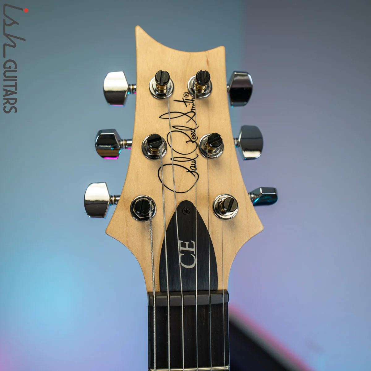 PRS CE 24 Satin Nitro 57/08 Ebony Fretboard Jet White - Image 6