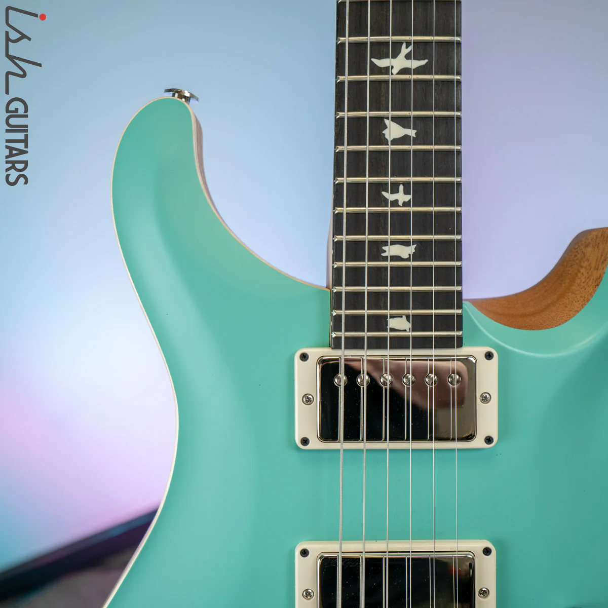 PRS CE 24 Satin Nitro 57/08 Ebony Fretboard Seafoam Green - Image 3