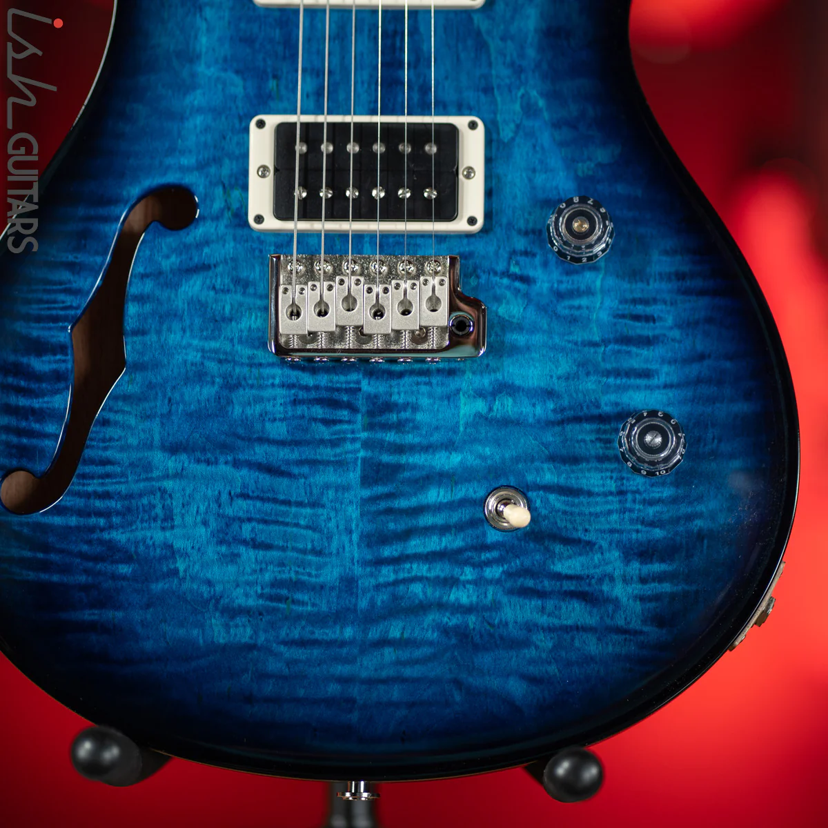 PRS CE 24 Semi-Hollow Whale Blue Smokewrap - Image 4
