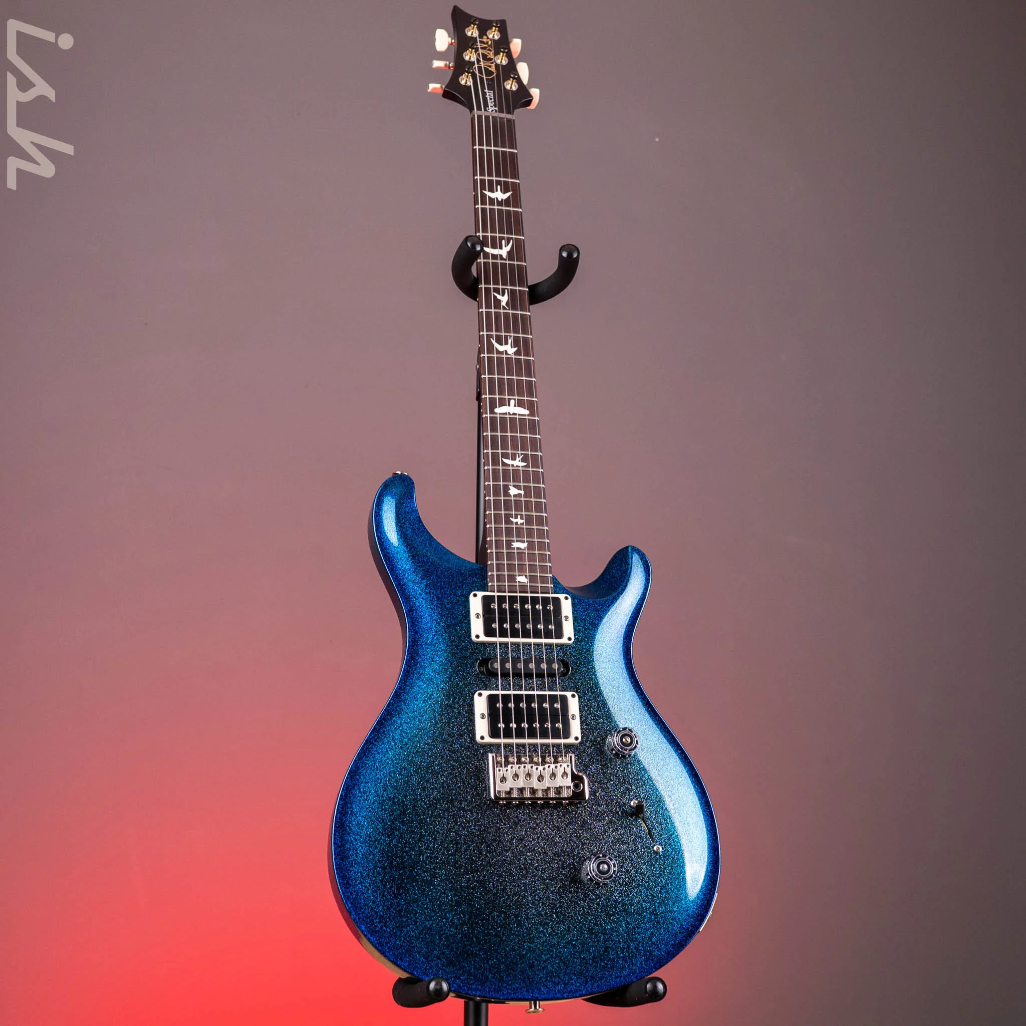 PRS CE 24 Special Blue Burst Holoflake Sprayer's Choice w/ Black Satin Neck - Image 2