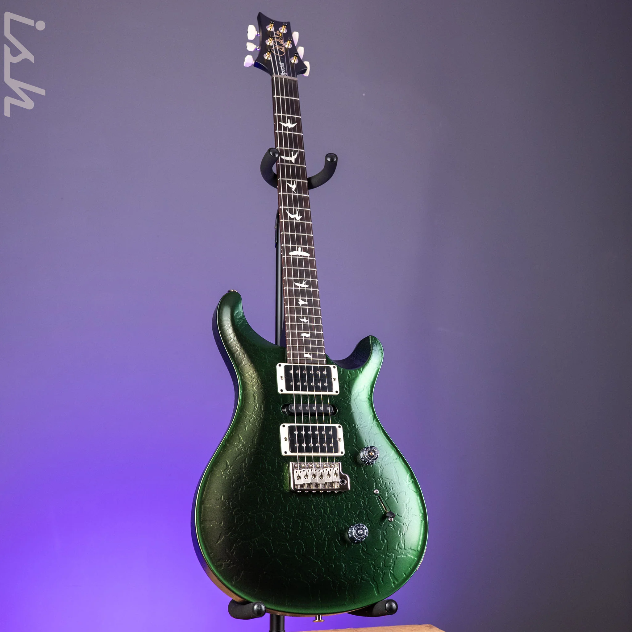 PRS CE 24 Special Green Metallic Colorshift Crackle Sprayer's Choice w/ Black Satin Neck - Image 2