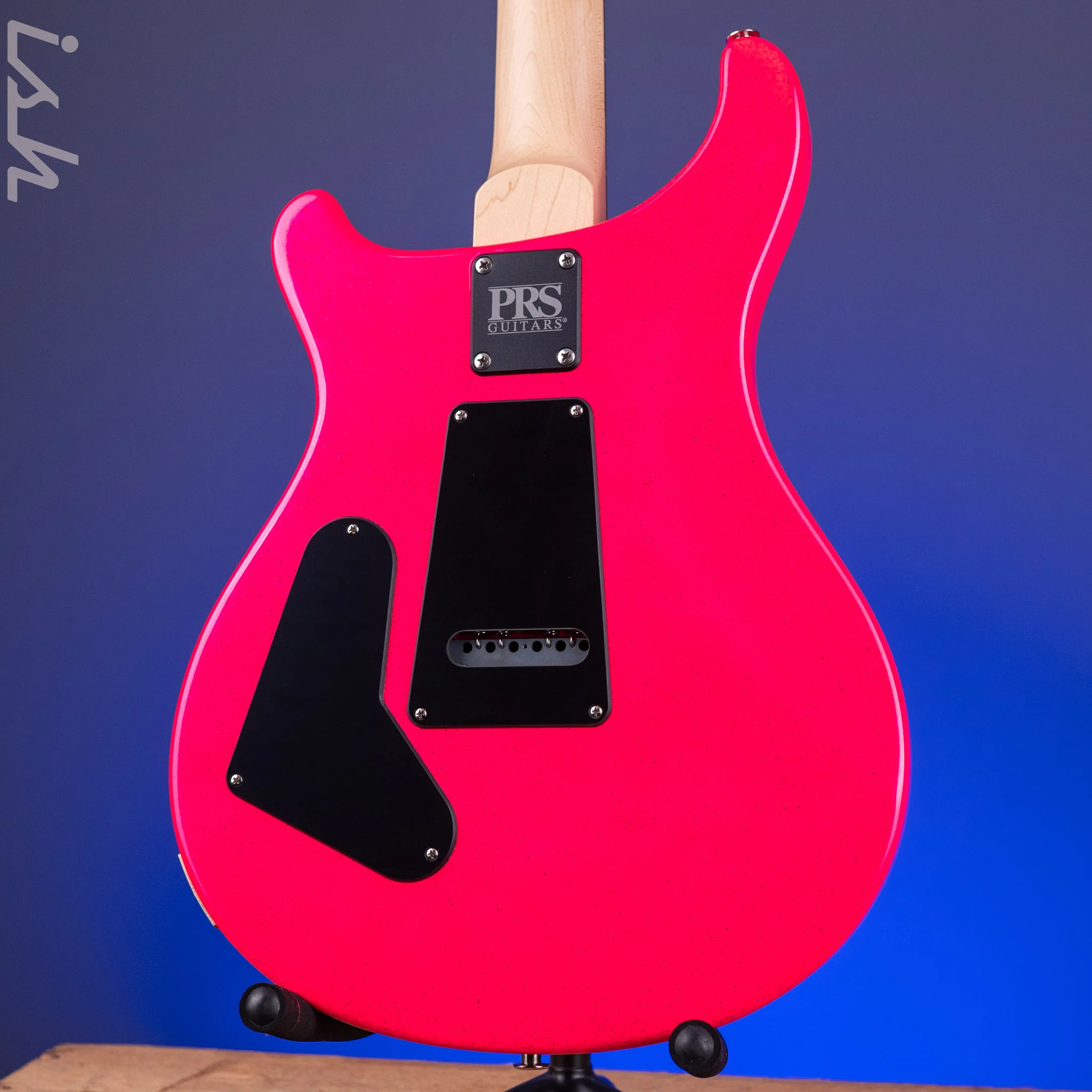 PRS CE 24 Sprayer's Choice Neon Pink Hollowflake Blue Speckle - Image 11