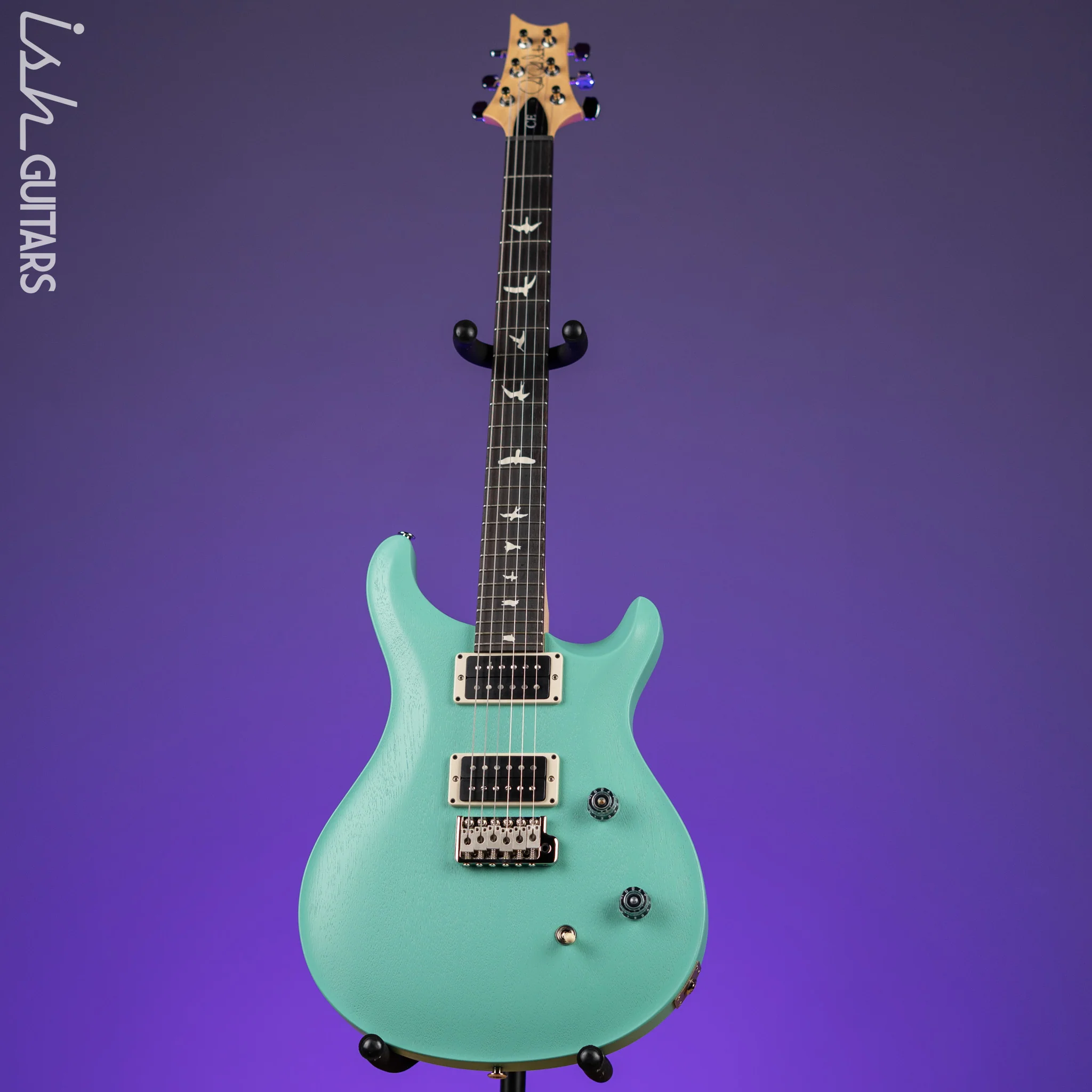 PRS CE 24 Standard Satin Nitro Electric Guitar Seafoam Green - Image 2