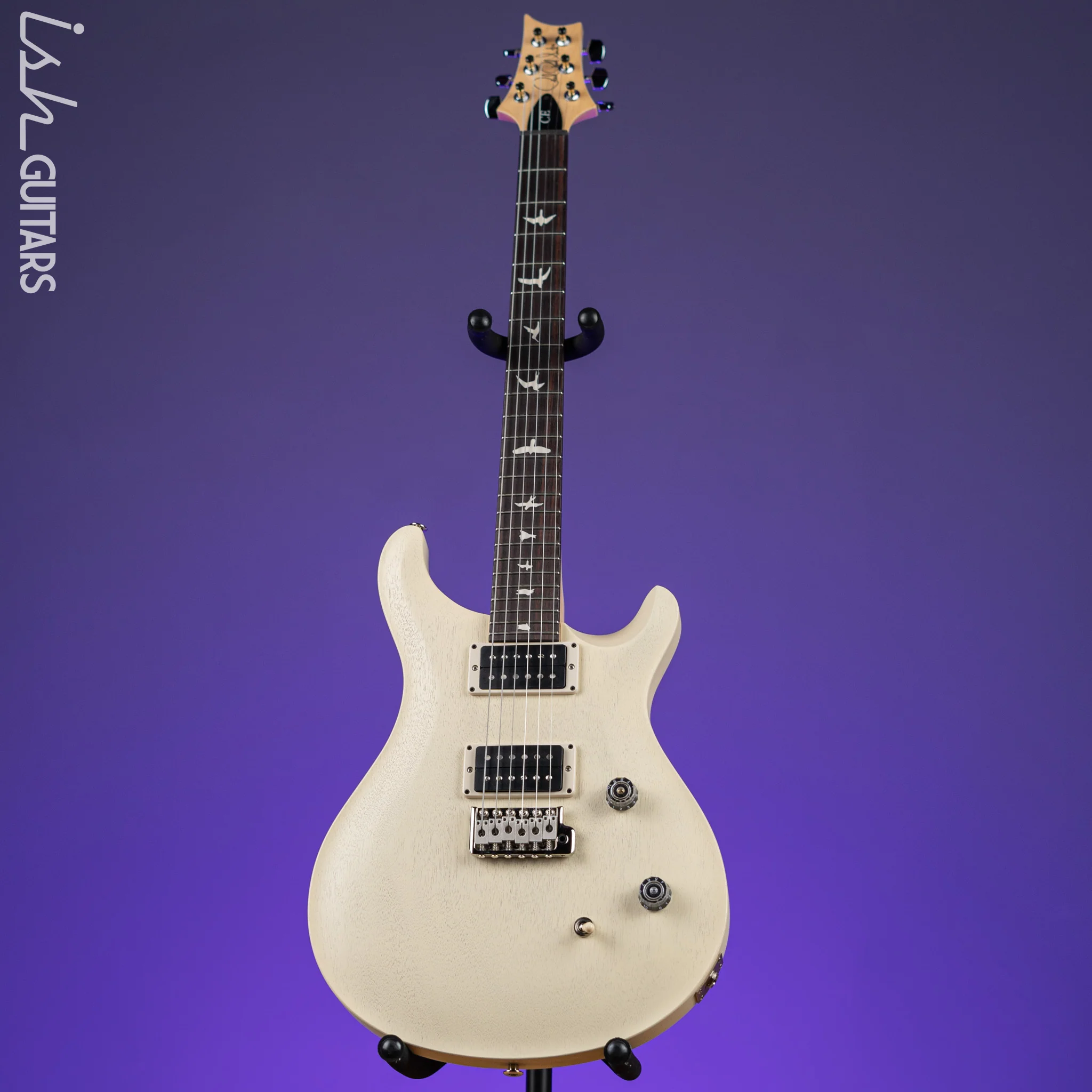 PRS CE 24 Standard Satin Nitro Electric Guitar Antique White - Image 2