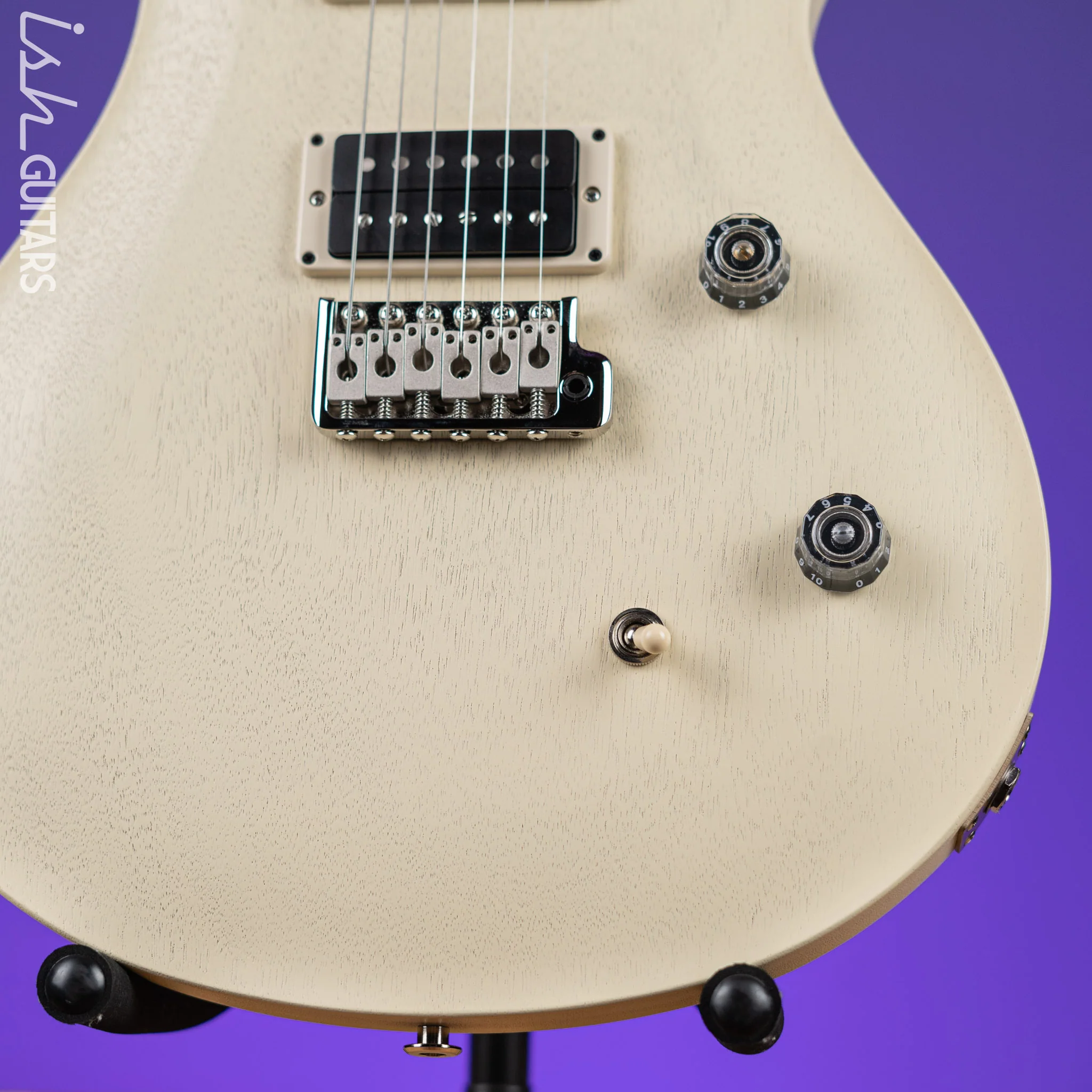 PRS CE 24 Standard Satin Nitro Electric Guitar Antique White - Image 4