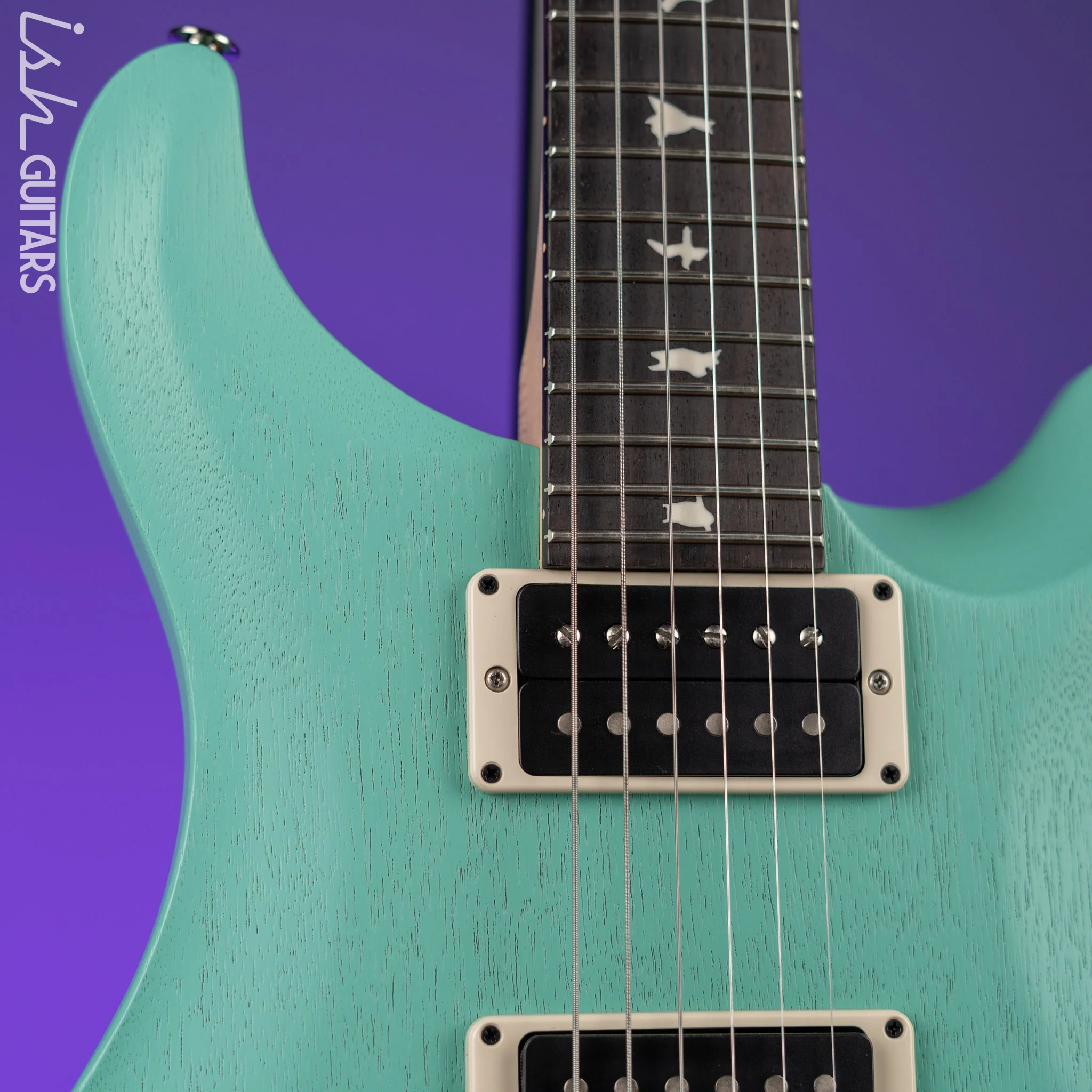 PRS CE 24 Standard Satin Nitro Electric Guitar Seafoam Green - Image 3