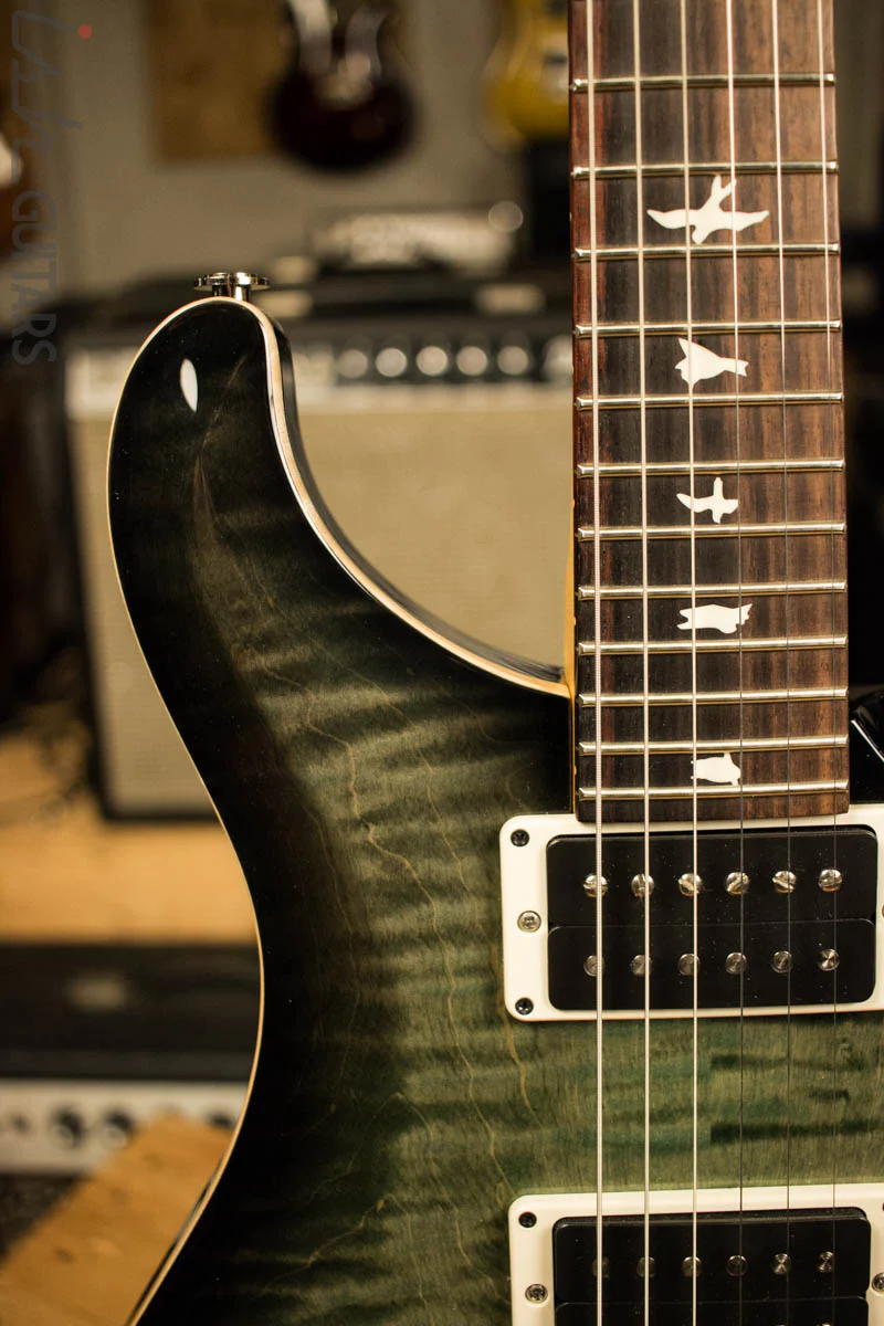 Paul Reed Smith PRS CE24 Custom Color Faded Trampas Green Smokeburst - Image 3