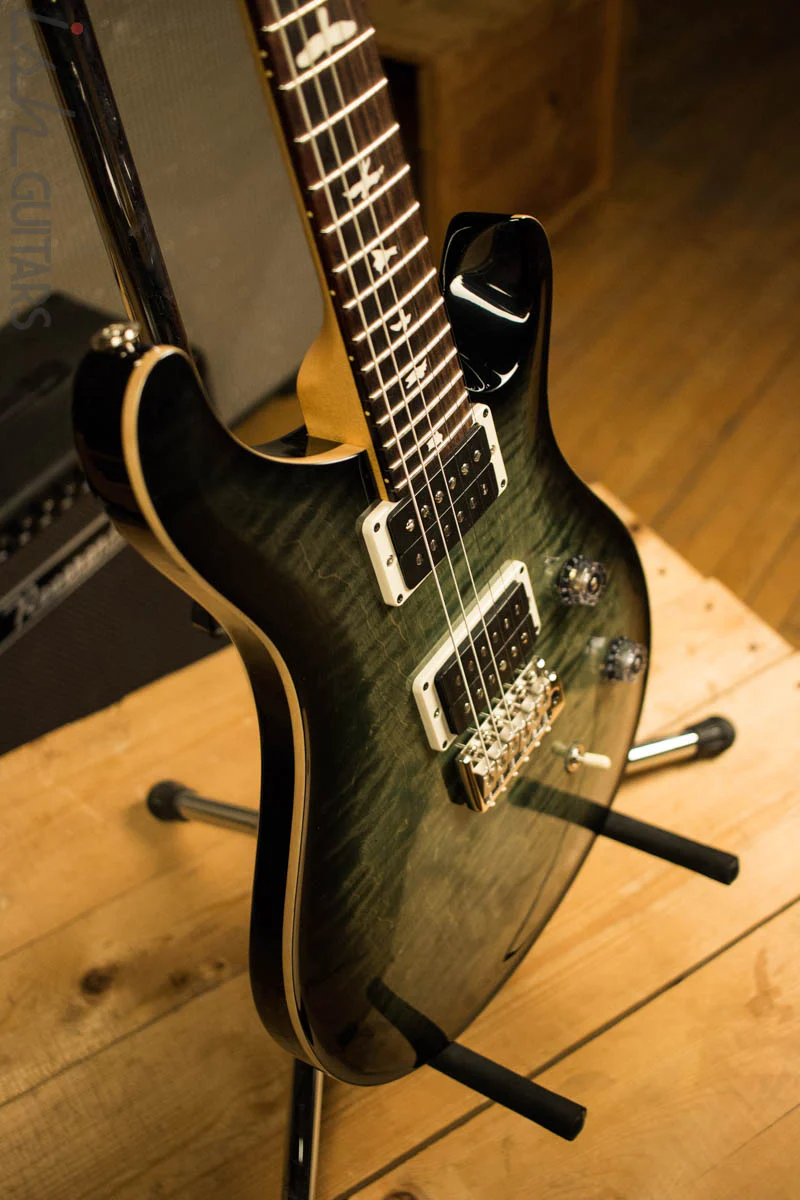 Paul Reed Smith PRS CE24 Custom Color Faded Trampas Green Smokeburst - Image 6